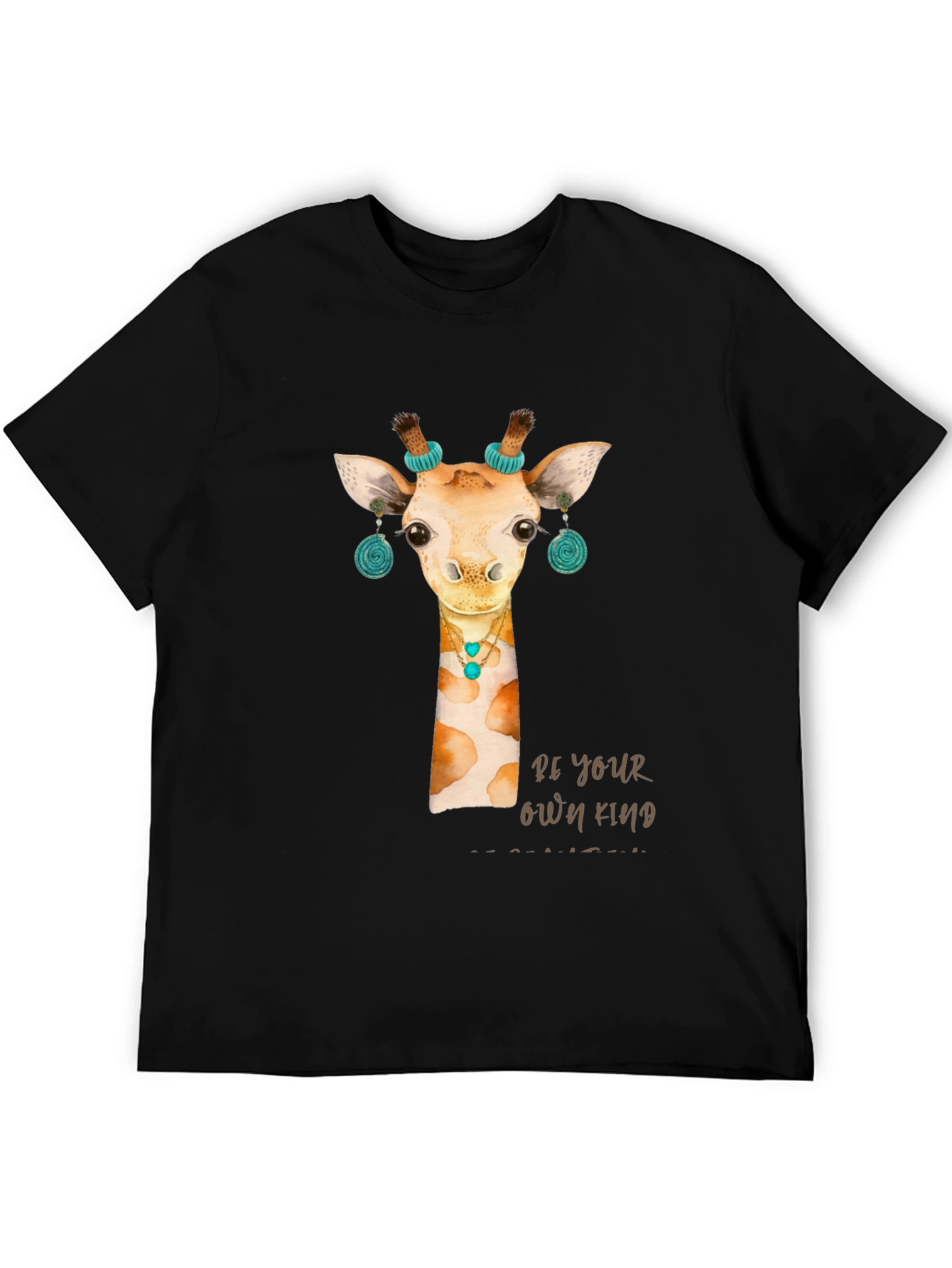 Black Giraffe T-Shirt: Be Your Own Kind view 5