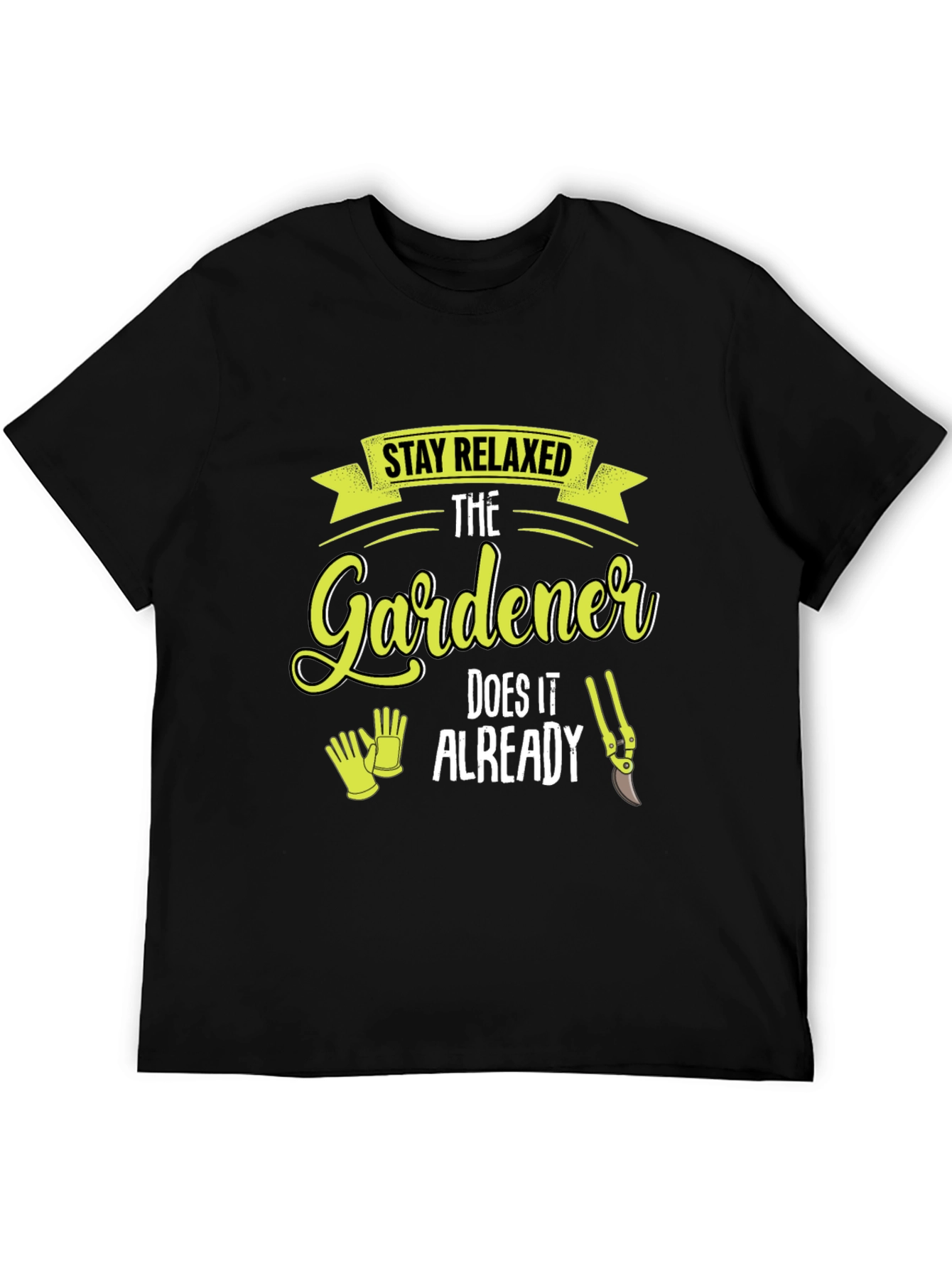 Black Stay Relaxed Gardener T-Shirt - Gardening Apparel view 5