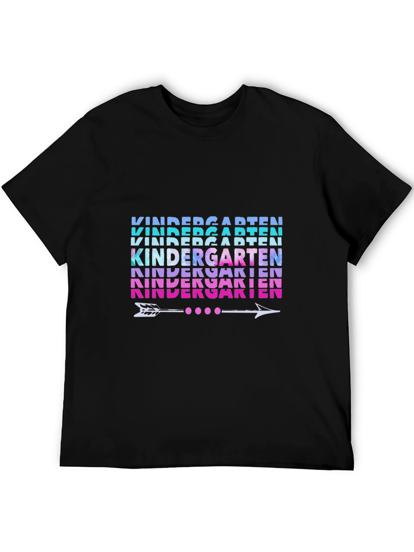 Black Kindergarten Arrow Graphic Tee view 5