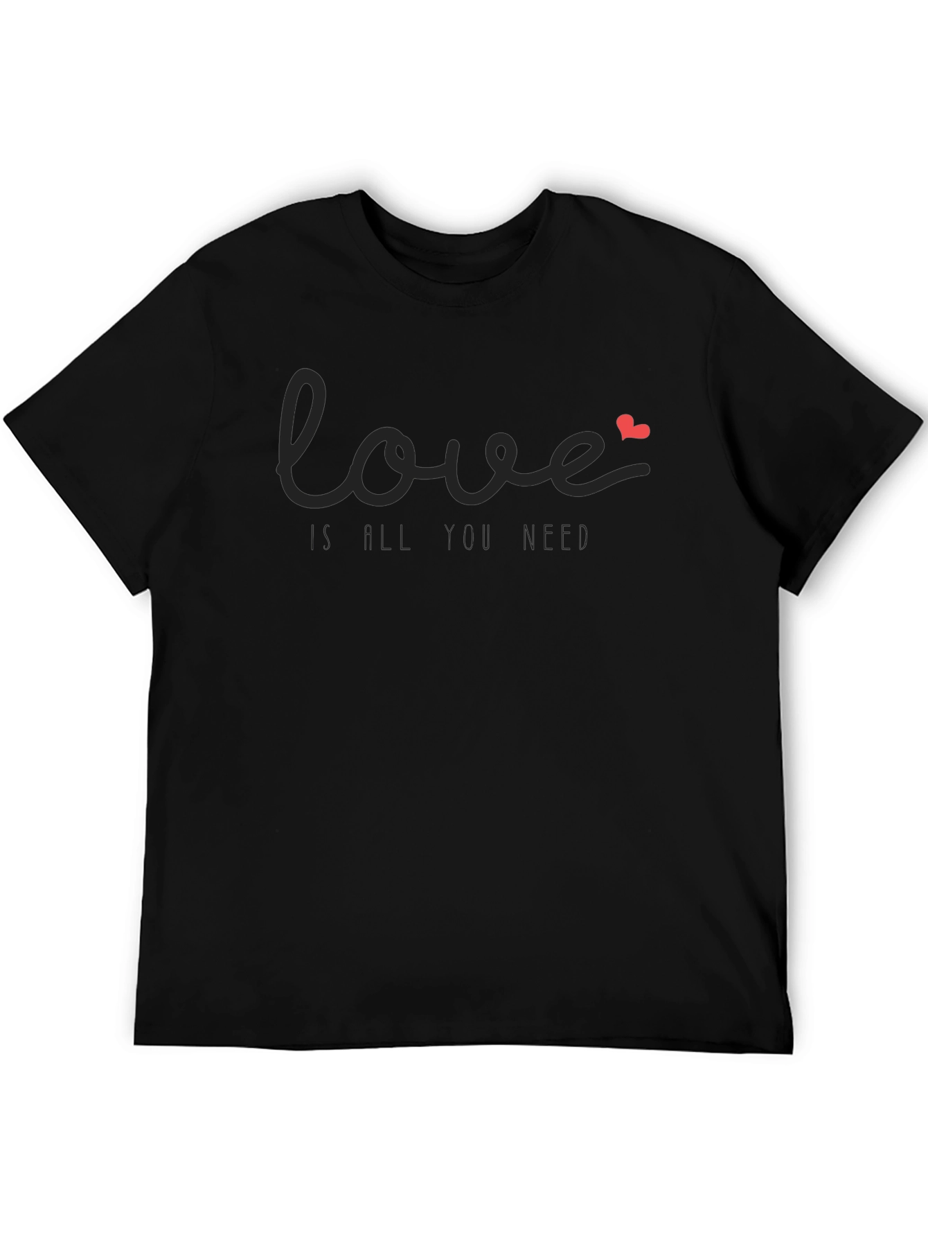 Black Love is All You Need Graphic Tee - Black view 5