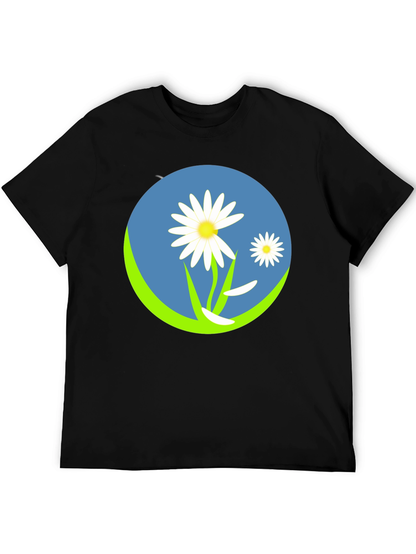 Daisy Circle Graphic Tee - Black - 5