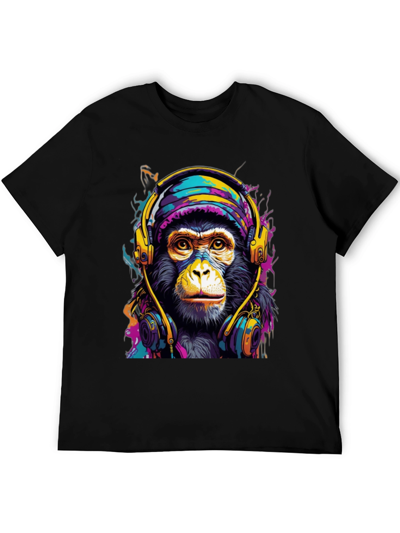 Black Monkey DJ Graphic Tee - Cool & Stylish view 5