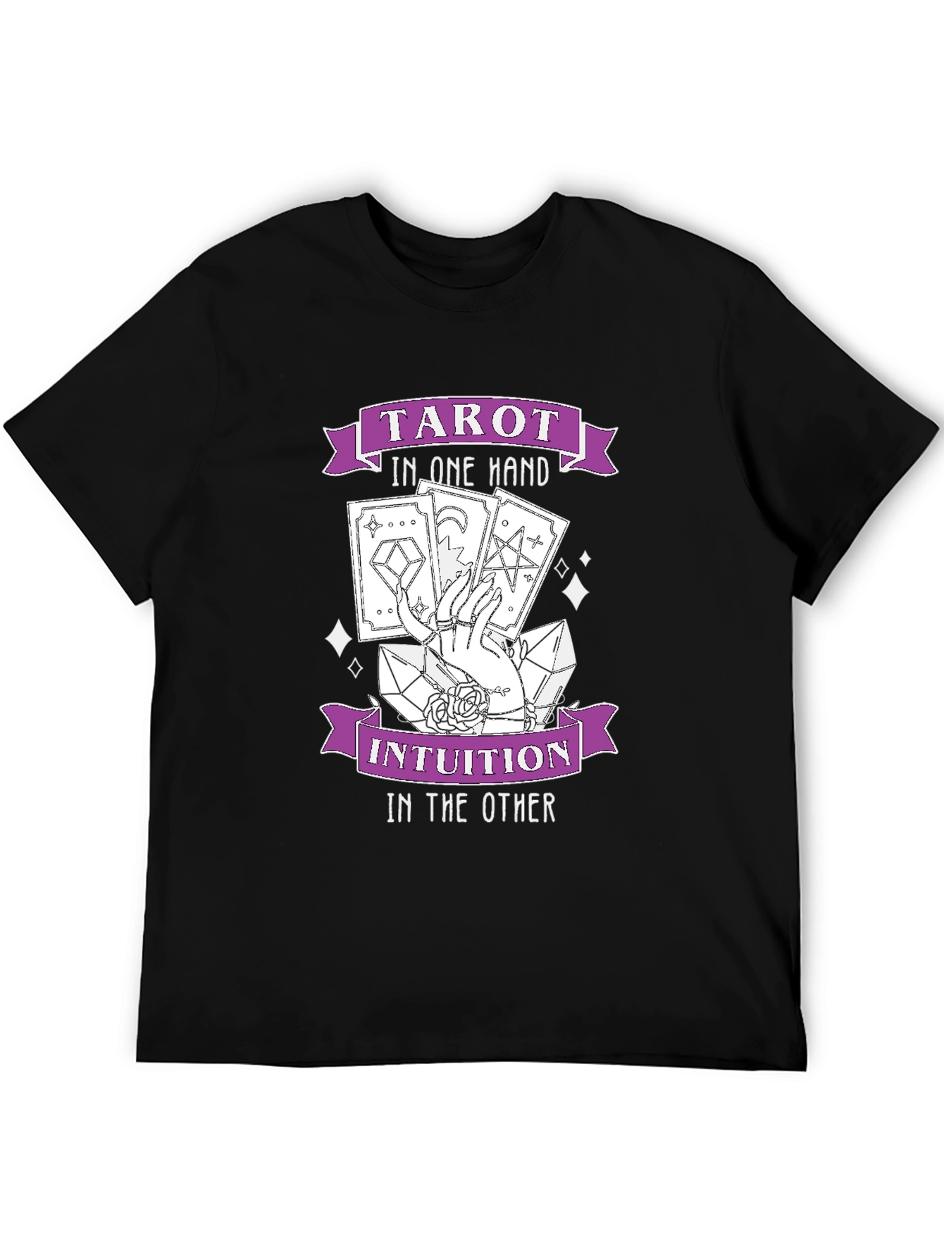 Black Tarot Intuition Graphic T-Shirt - Stylish and Unique view 5