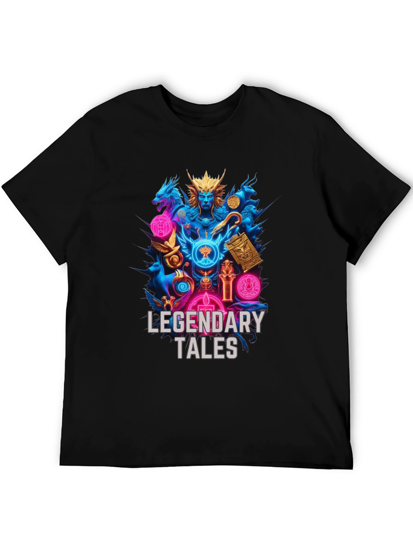 Black Legendary Tales Graphic Tee view 5