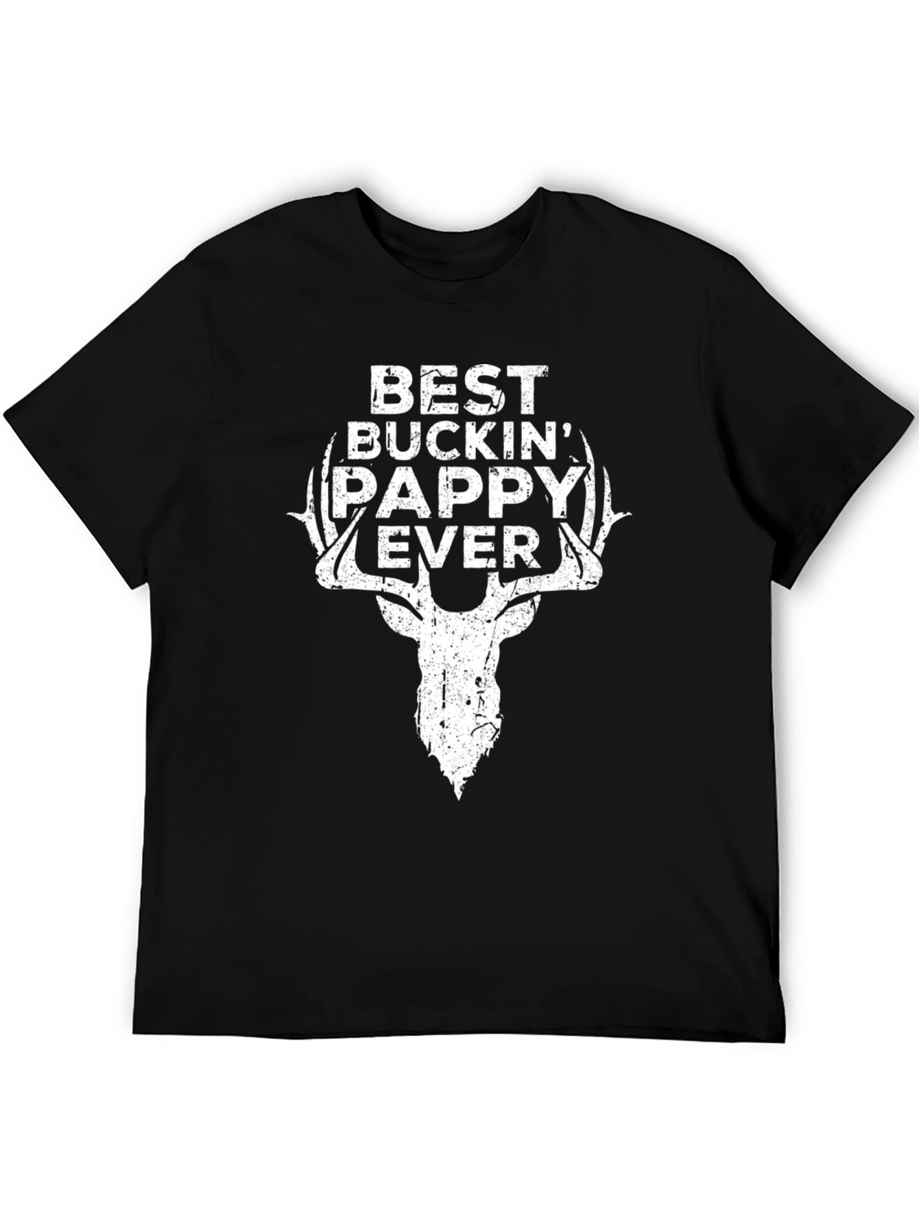 Black Best Buckin' Pappy Ever T-Shirt view 5