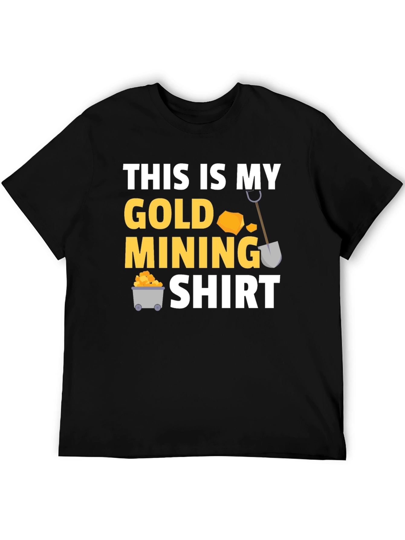 Black Gold Mining Shirt - Funny Mining T-Shirt view 5