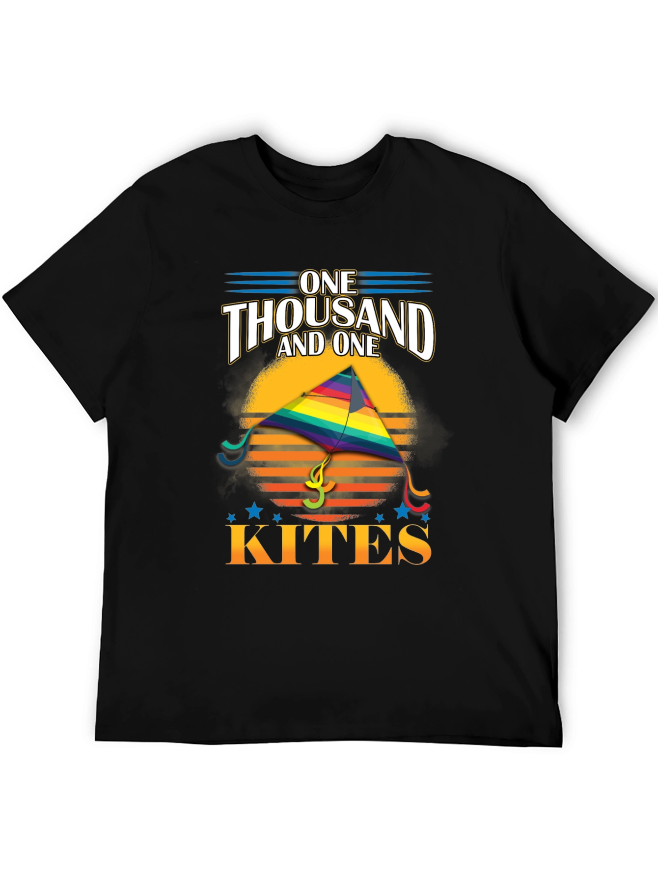 Black One Thousand and One Kites Graphic Tee view 5