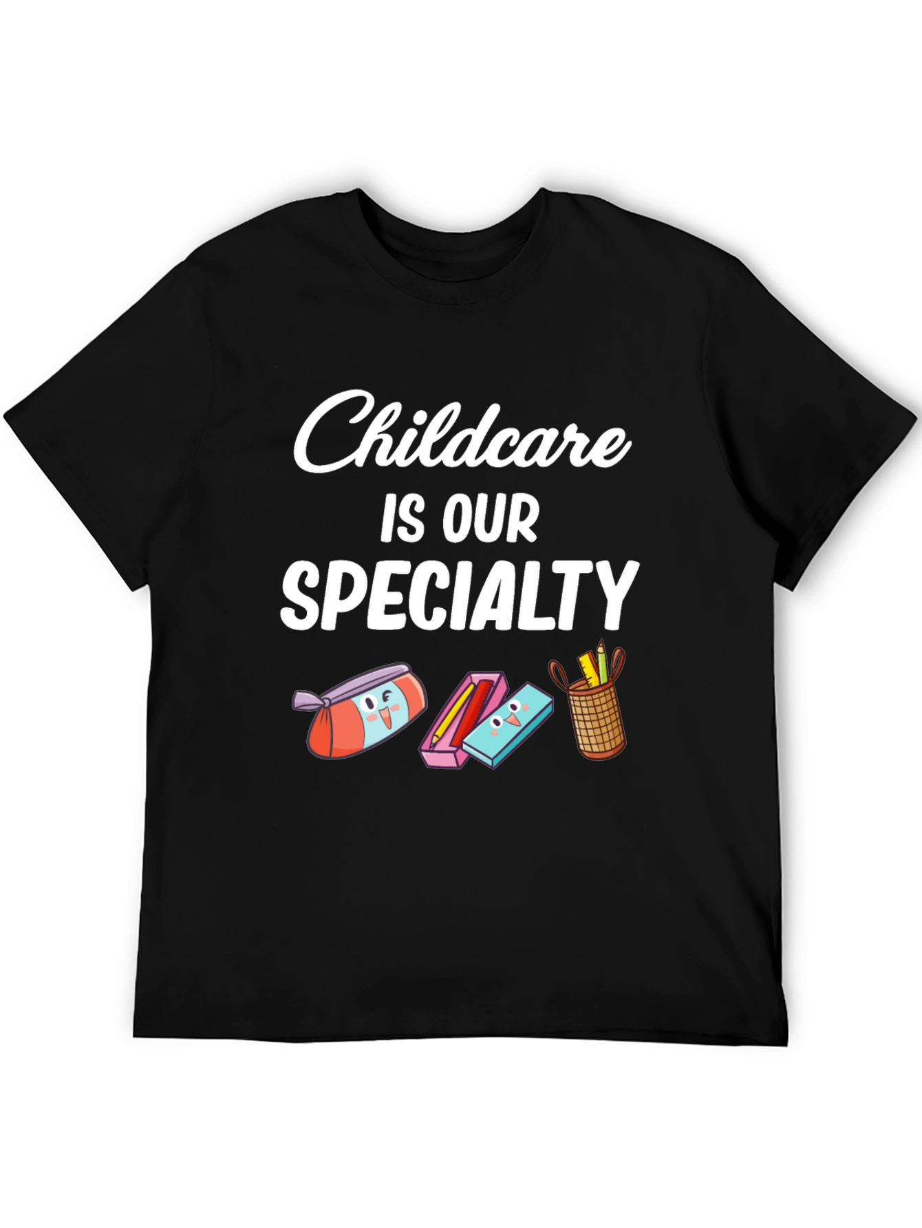 Black Childcare Is Our Specialty Graphic Tee view 5