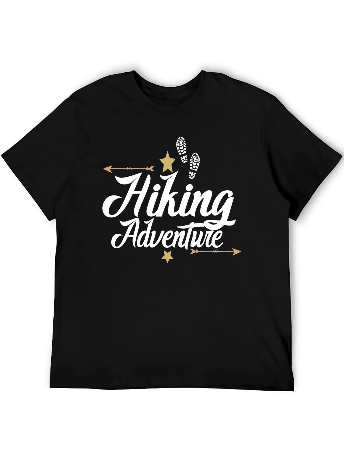 Black Hiking Adventure Graphic Tee - Outdoor Enthusiast Shirt view 5