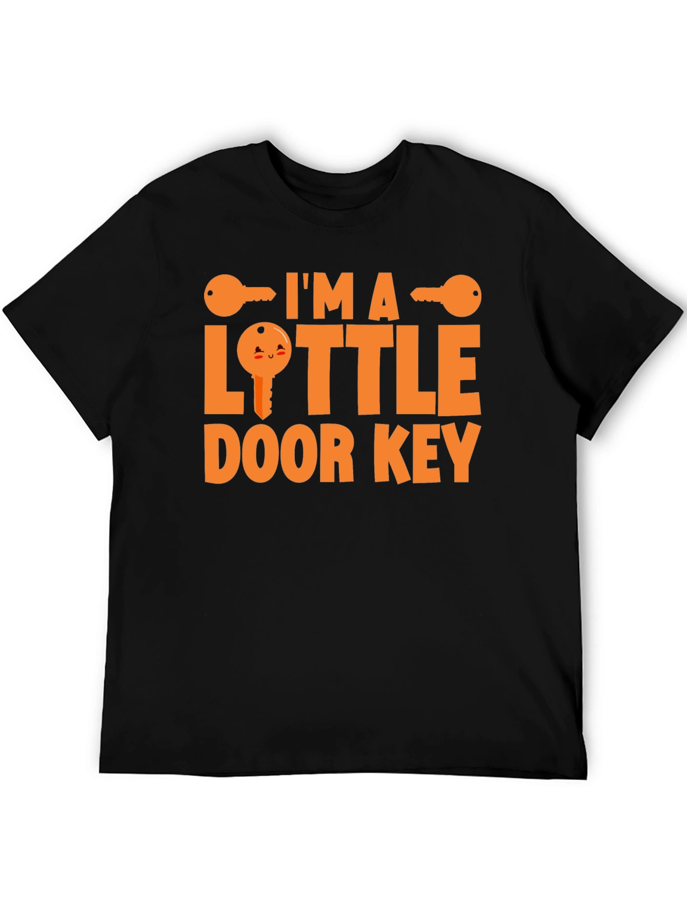 Black I'm a Little Door Key Funny Graphic Tee view 5