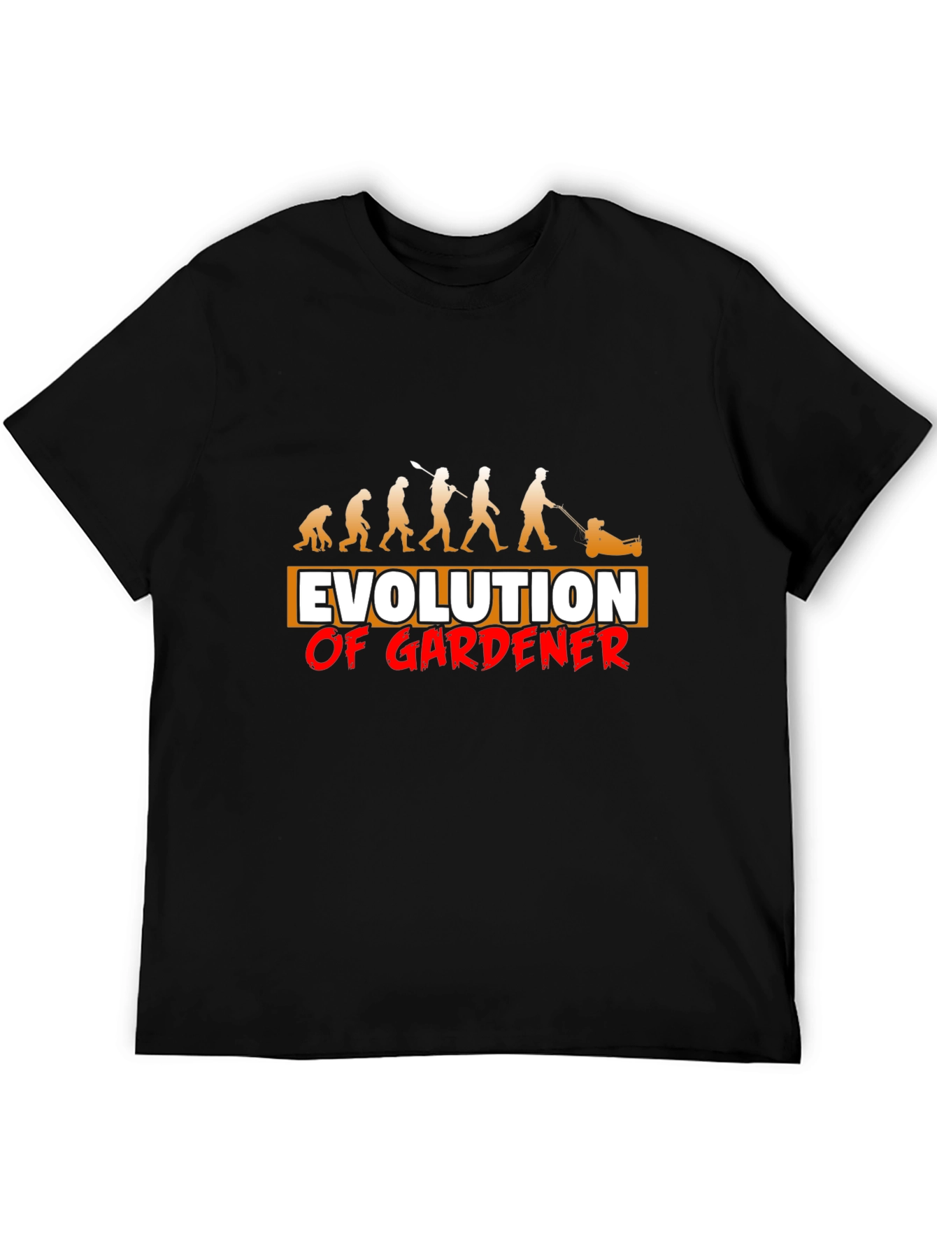 Black Evolution of Gardener Black Graphic Tee view 5