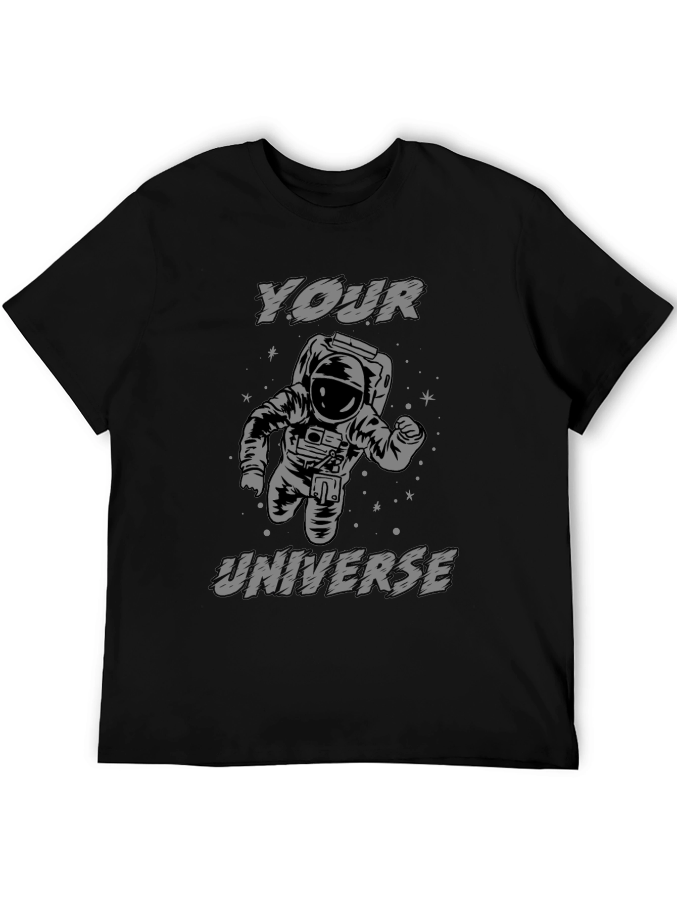 Black Your Universe Astronaut Graphic T-Shirt view 5