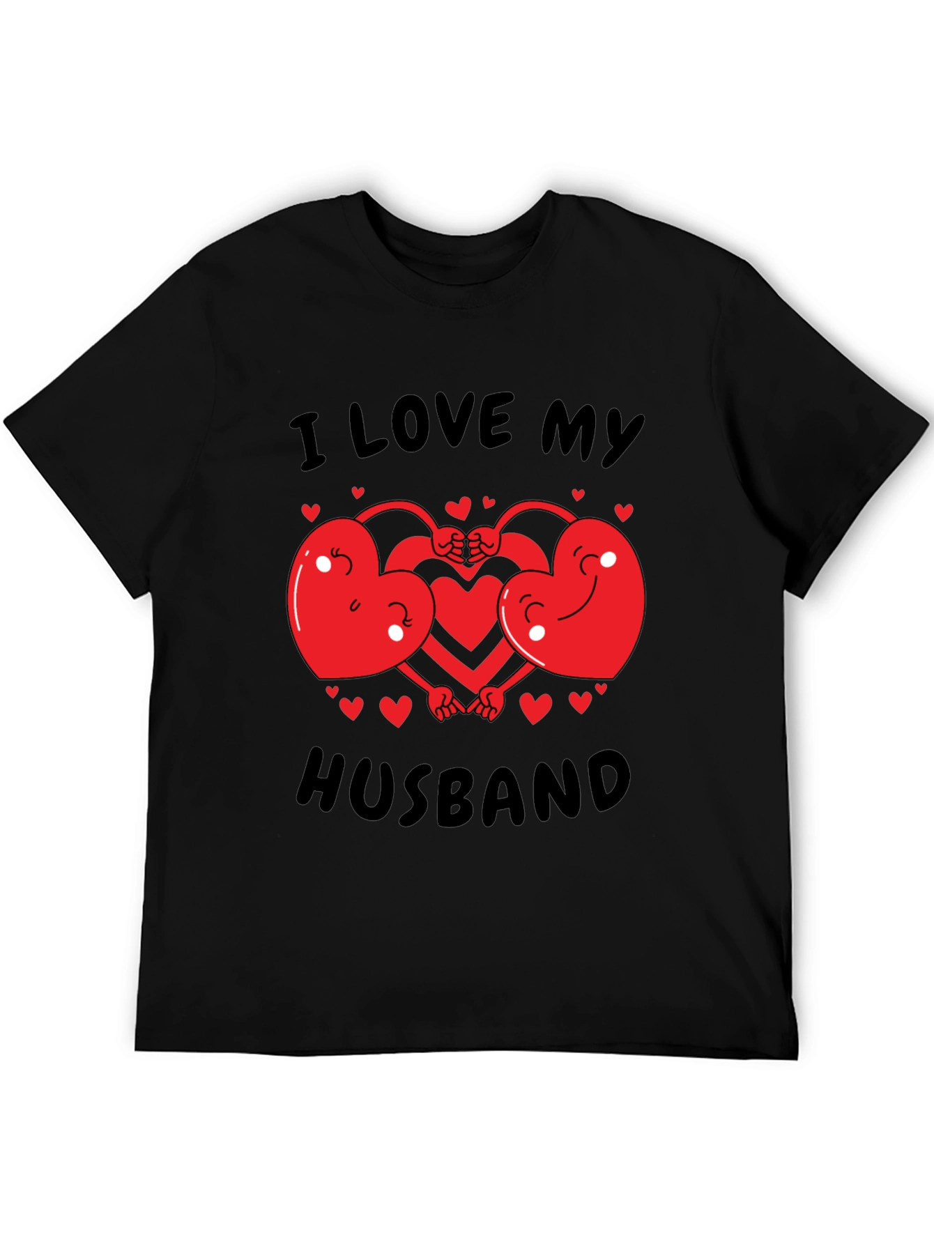 Black I Love My Husband Graphic T-Shirt view 5