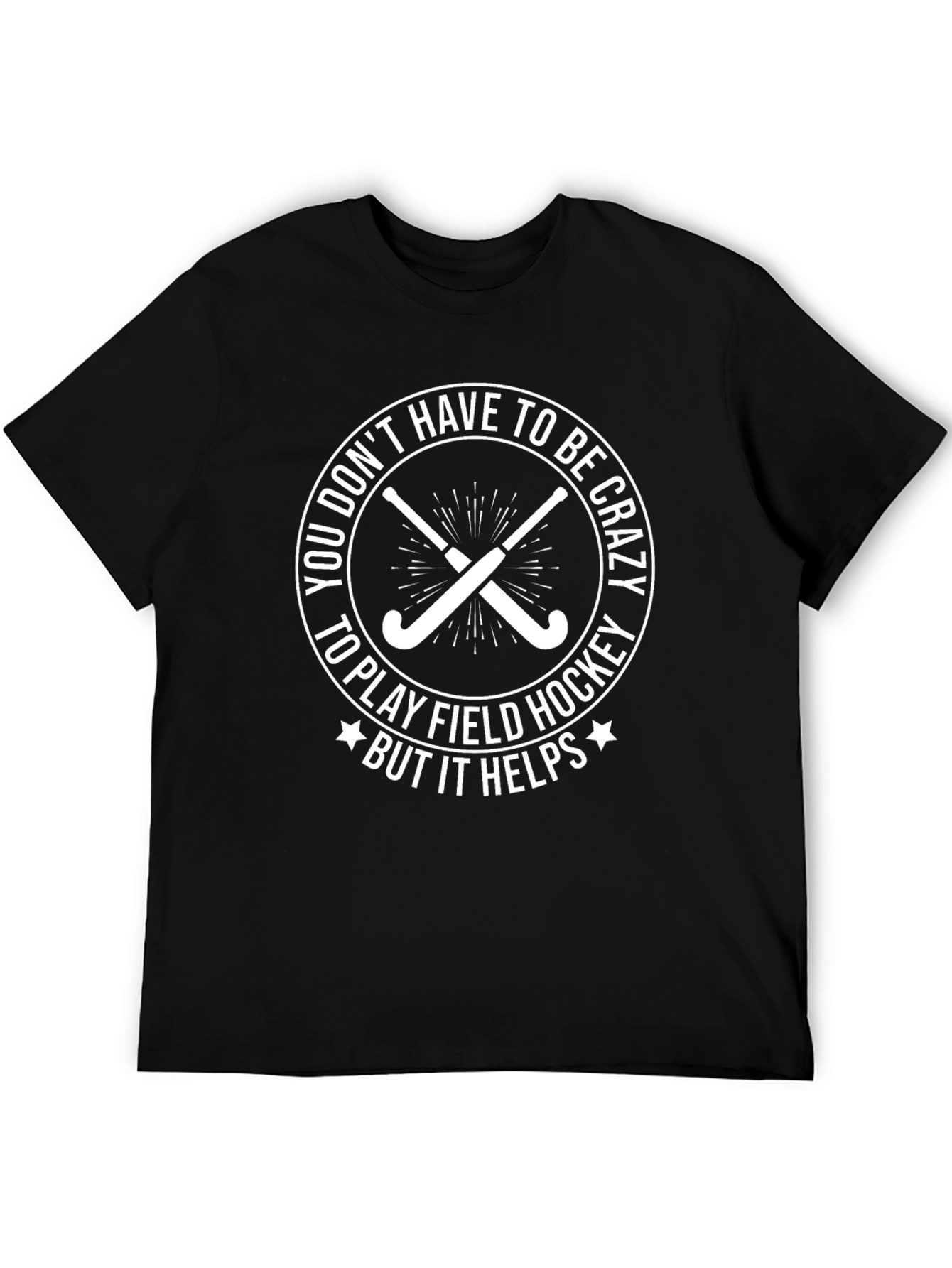 Black Crazy Field Hockey T-Shirt view 5