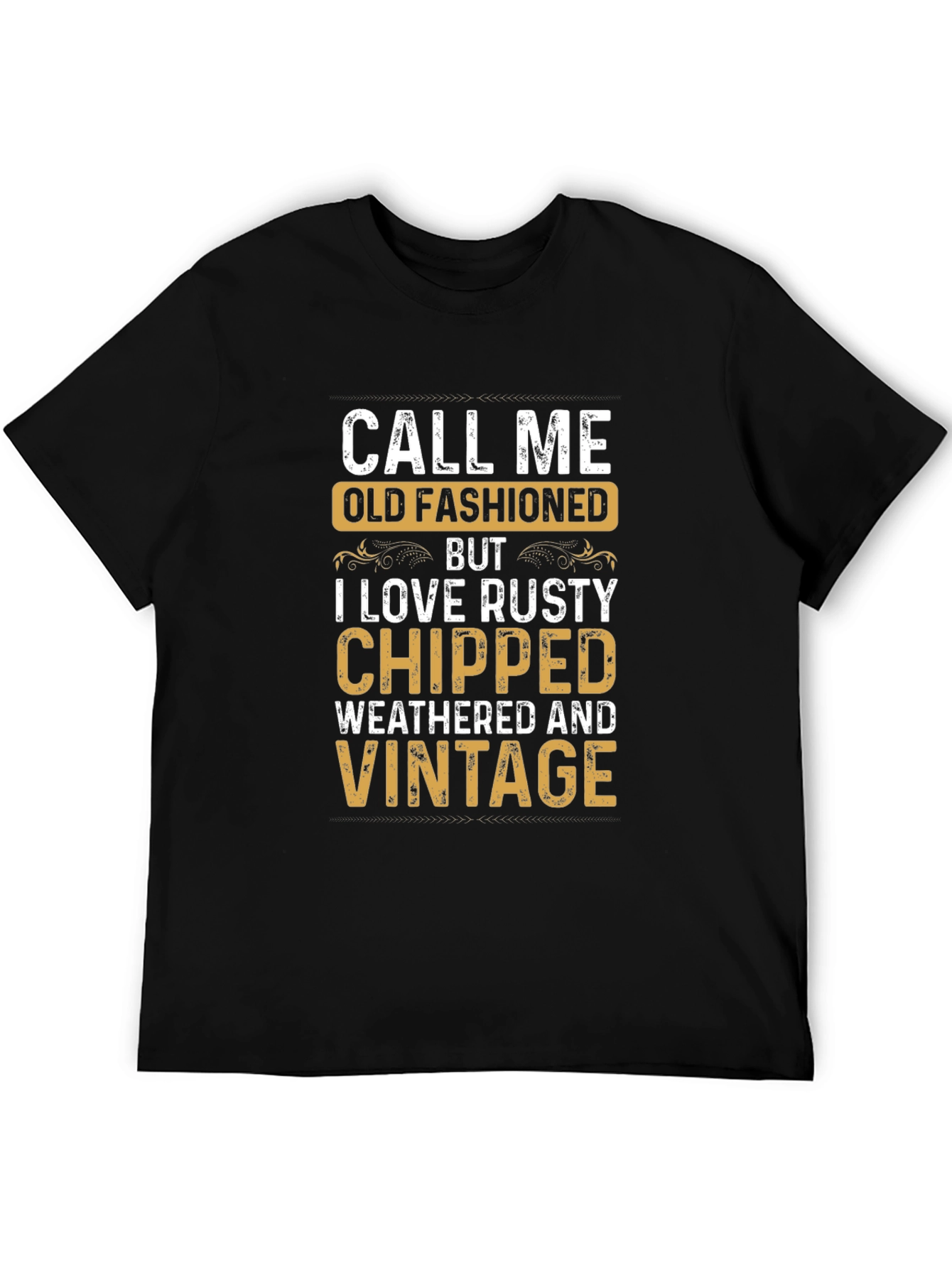 Black Vintage Inspired Graphic Tee view 5