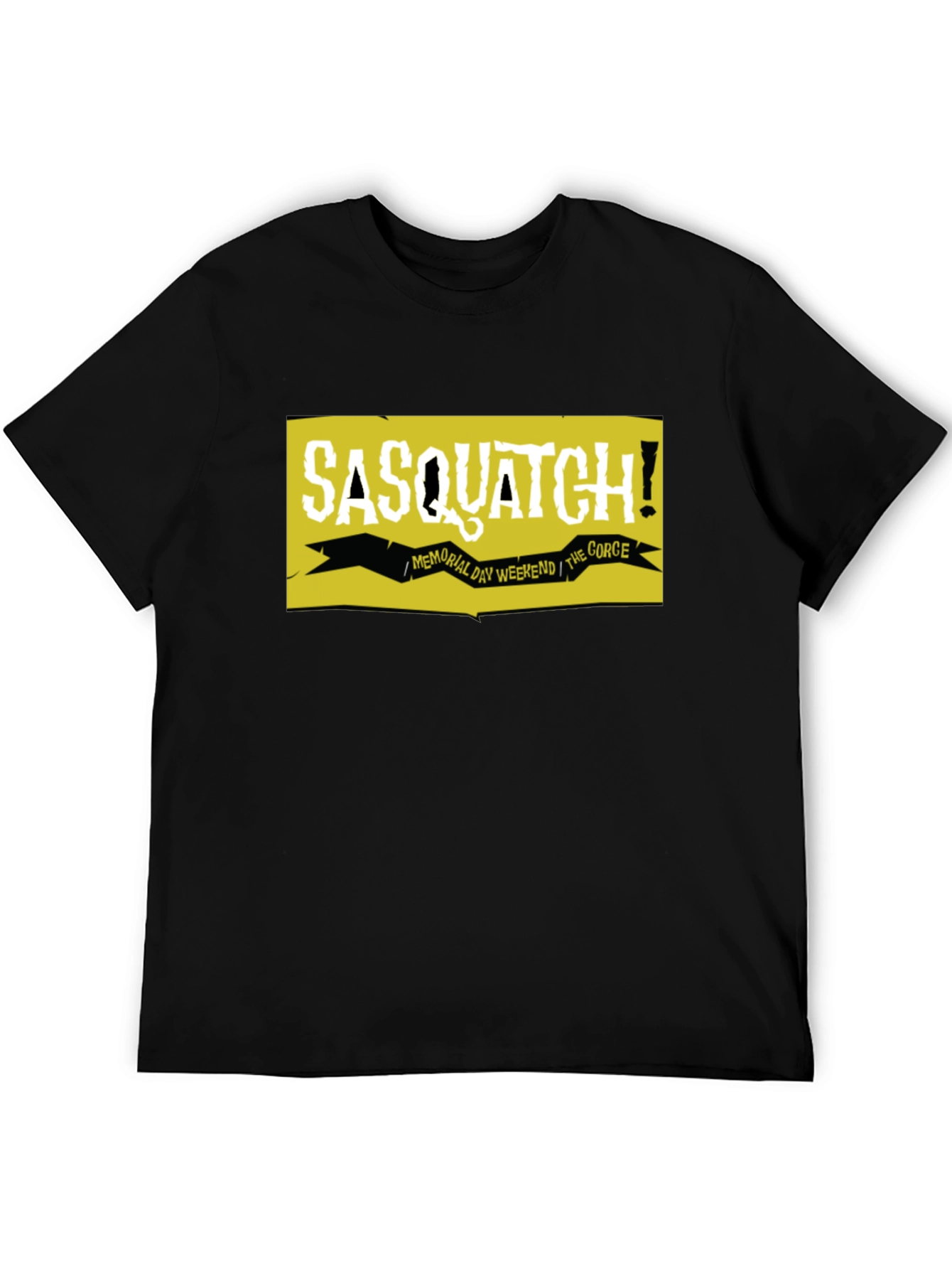 Black Sasquatch! Memorial Day Weekend Graphic Tee view 5