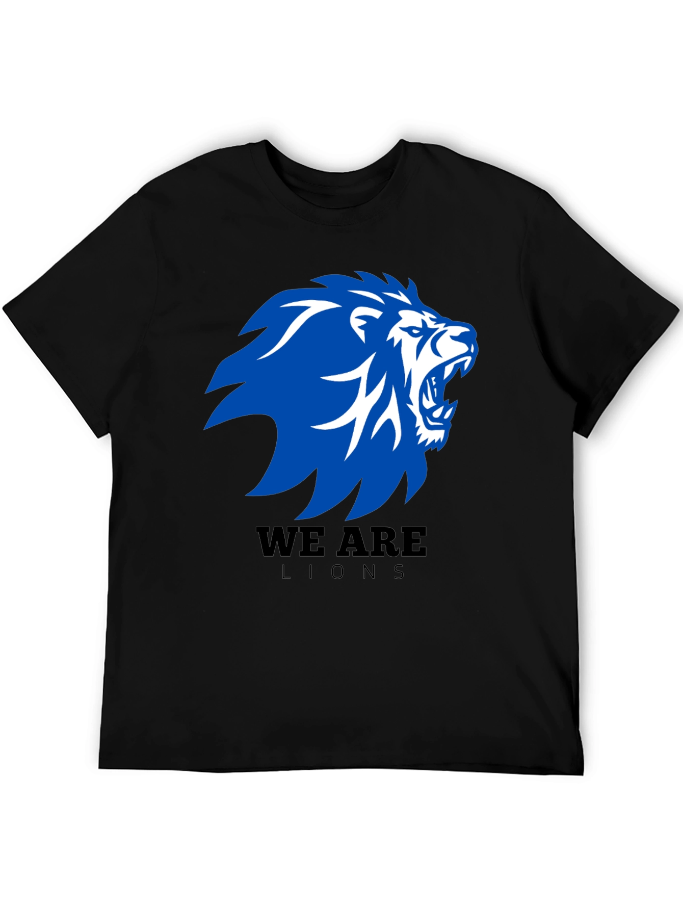 Black We Are Lions Graphic T-Shirt - Black view 5