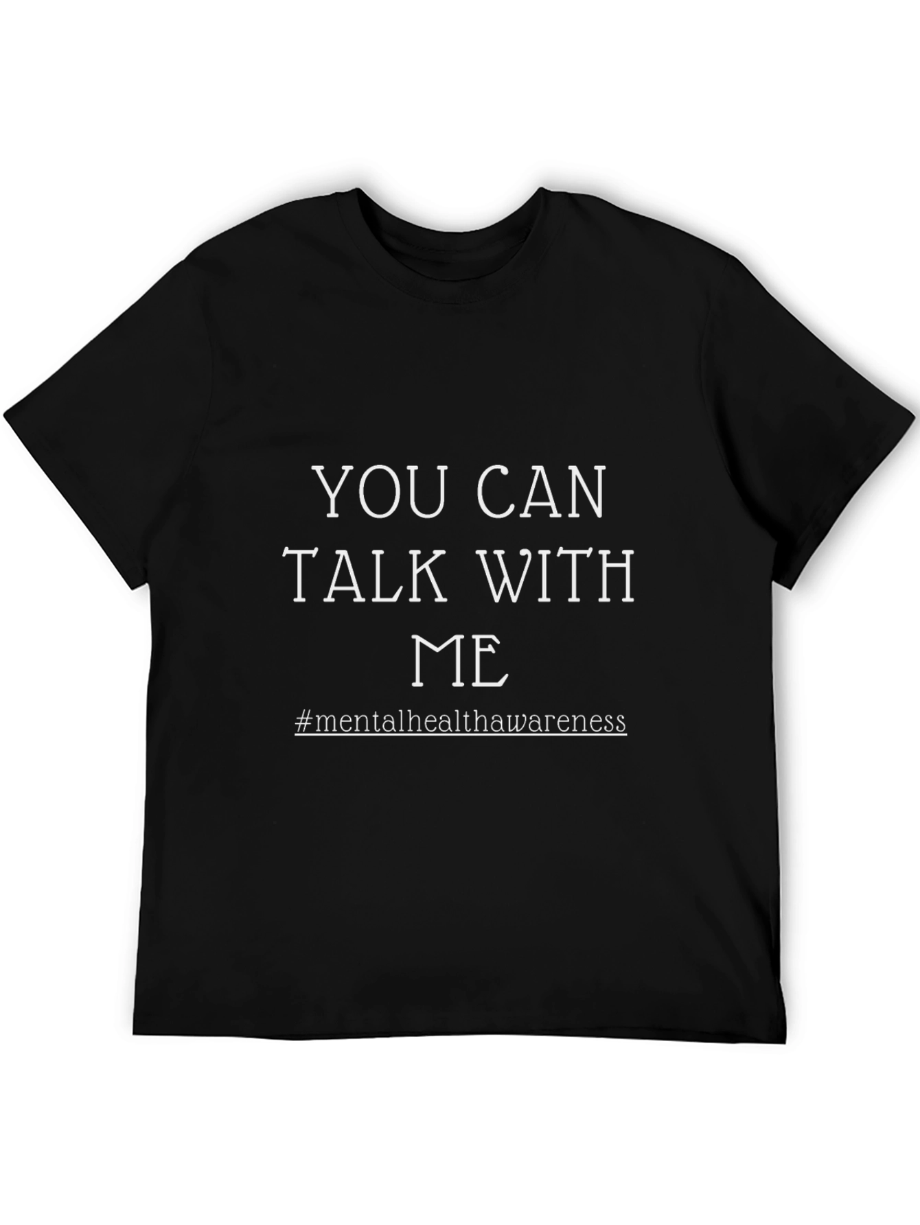 Black Mental Health Awareness T-Shirt - Talk With Me view 5