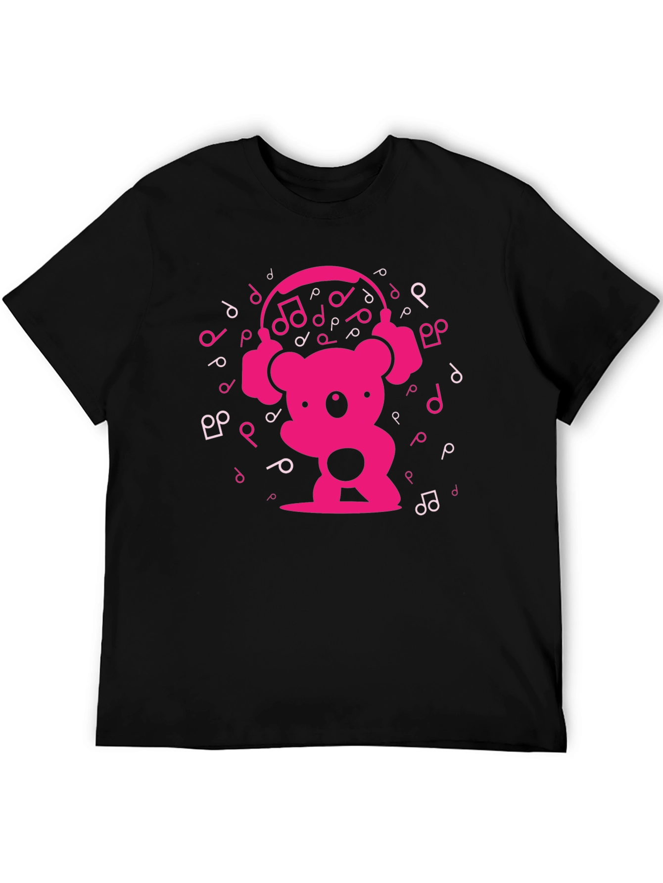Black Koala Music T-Shirt - Black view 5
