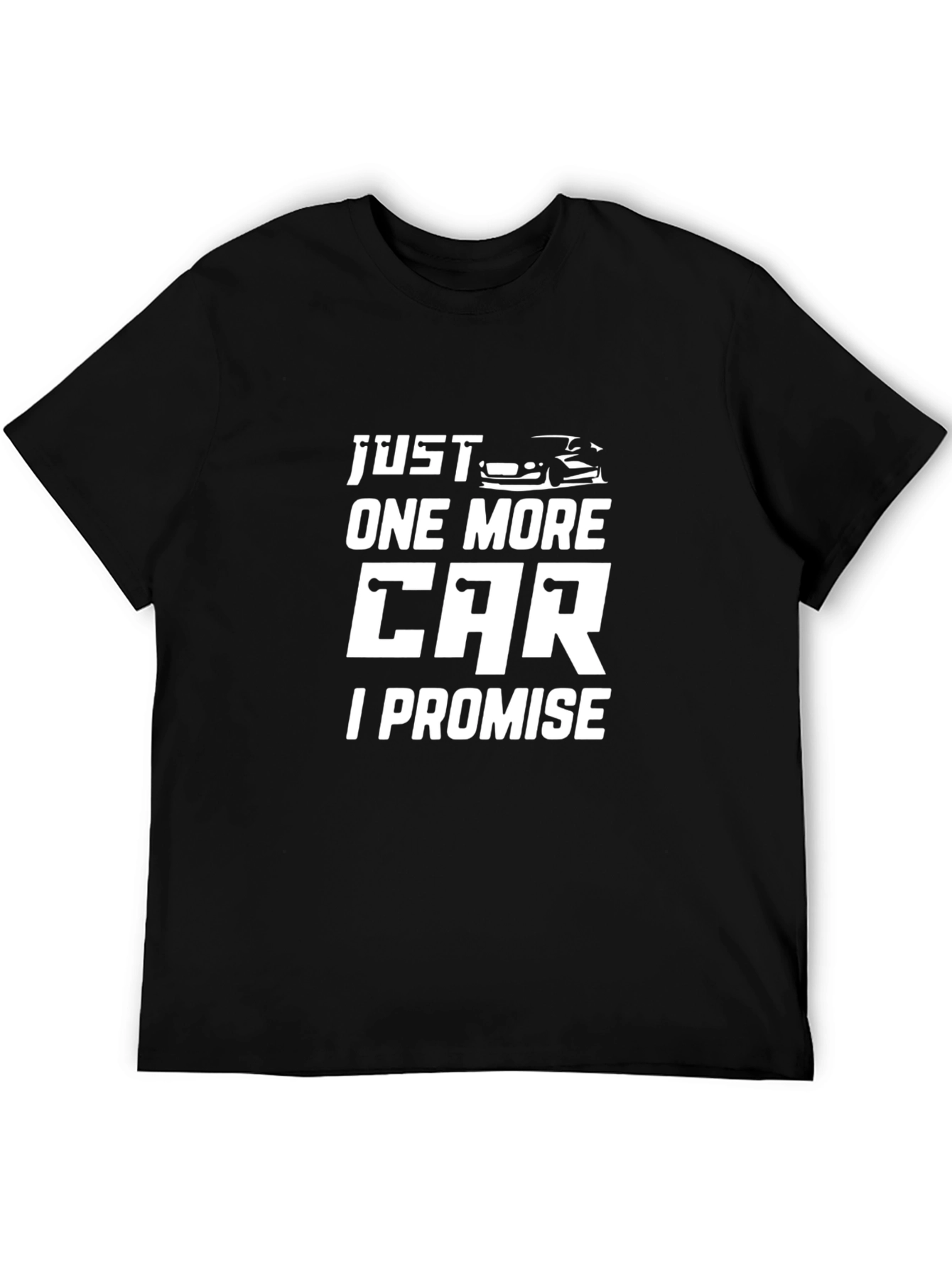 Black Just One More Car T-Shirt view 5