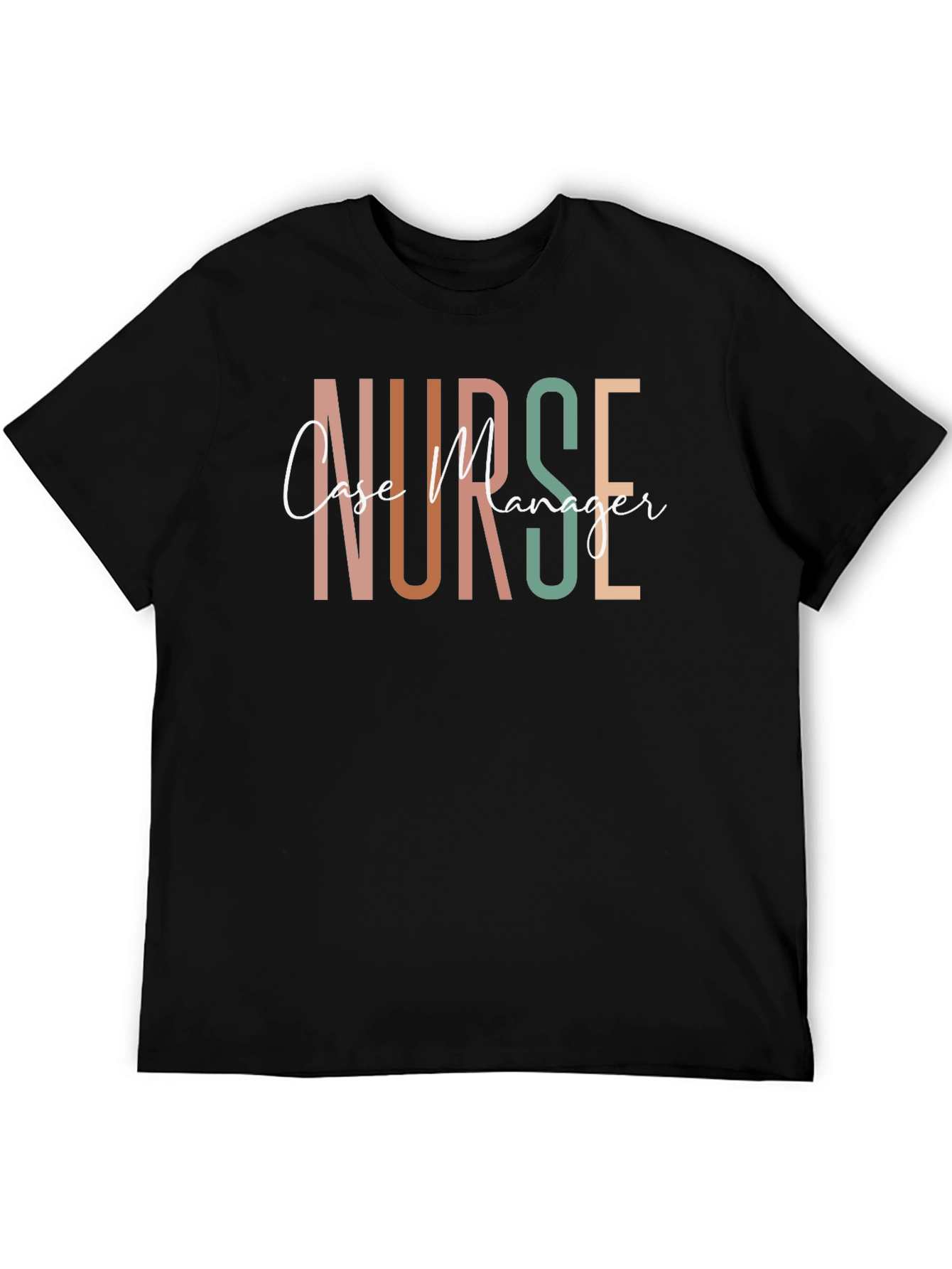 Black Nurse Case Manager Graphic T-Shirt view 5
