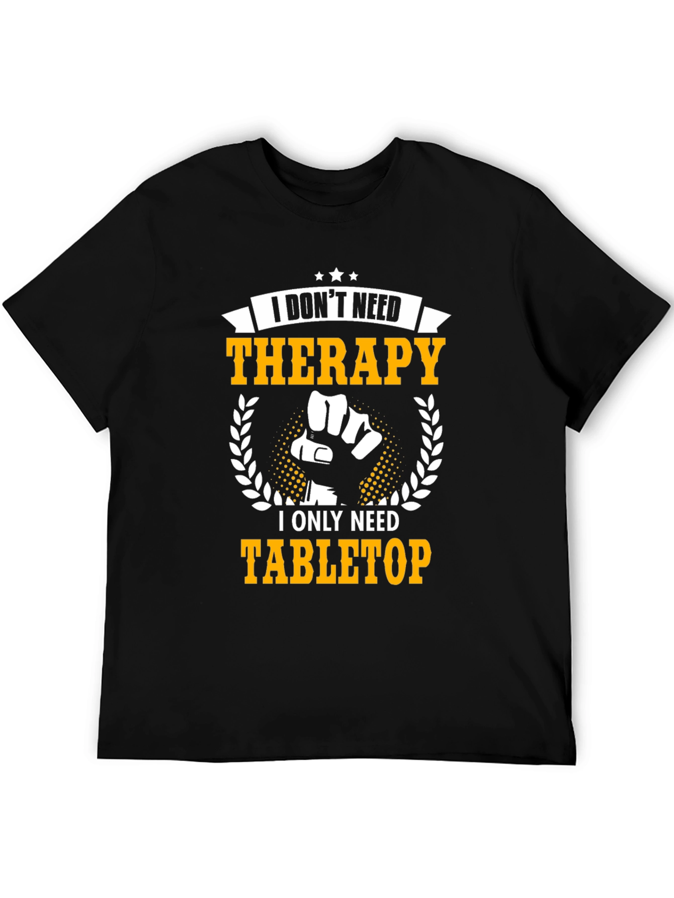 Black Funny Tabletop Gaming T-Shirt view 5