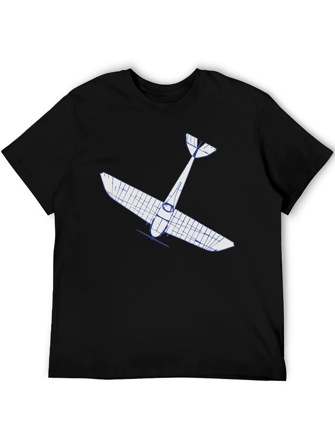Black Airplane Graphic Tee - Pilot Gift view 5