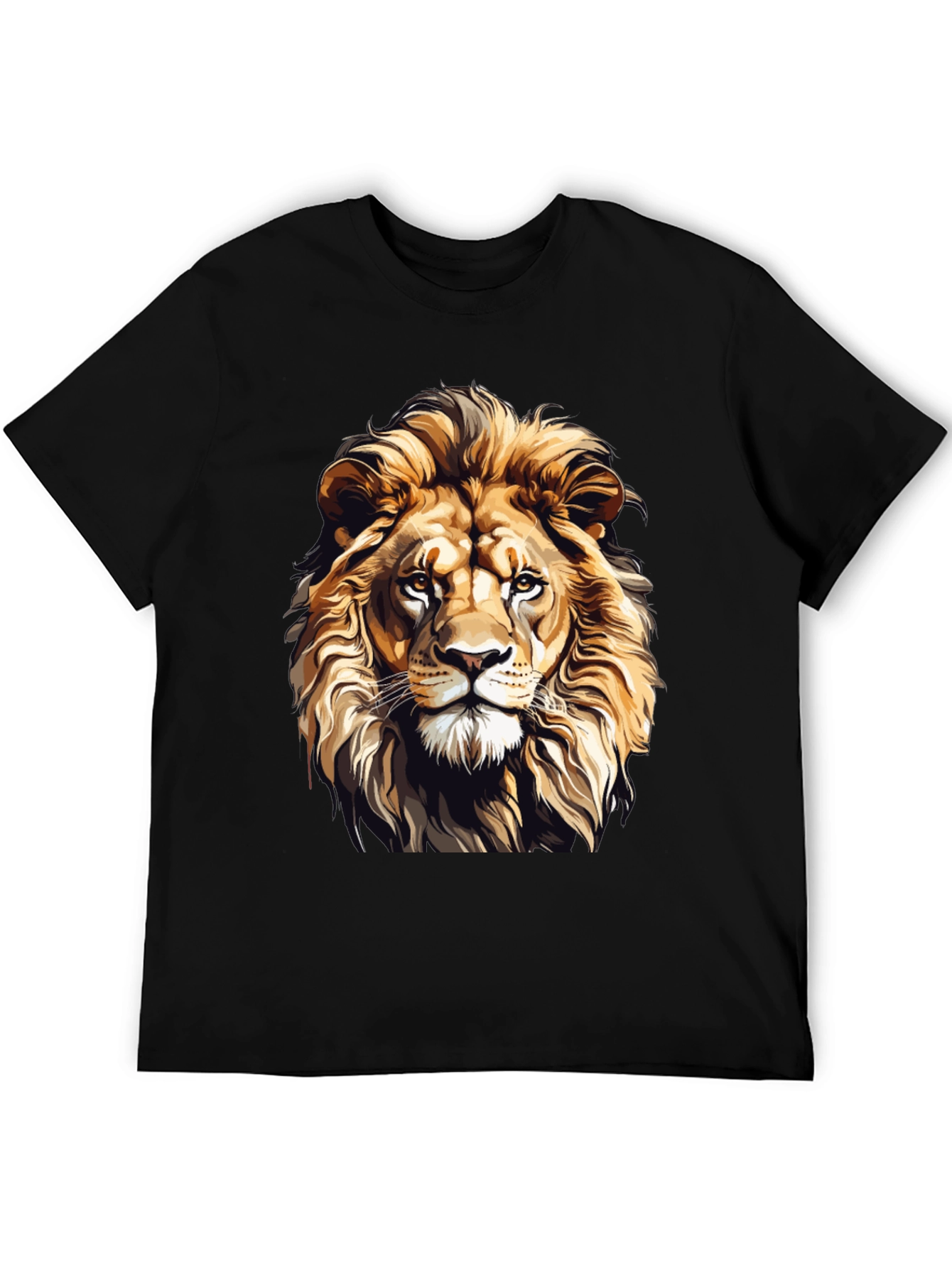 Black Lion Graphic T-Shirt - Fierce Style view 5