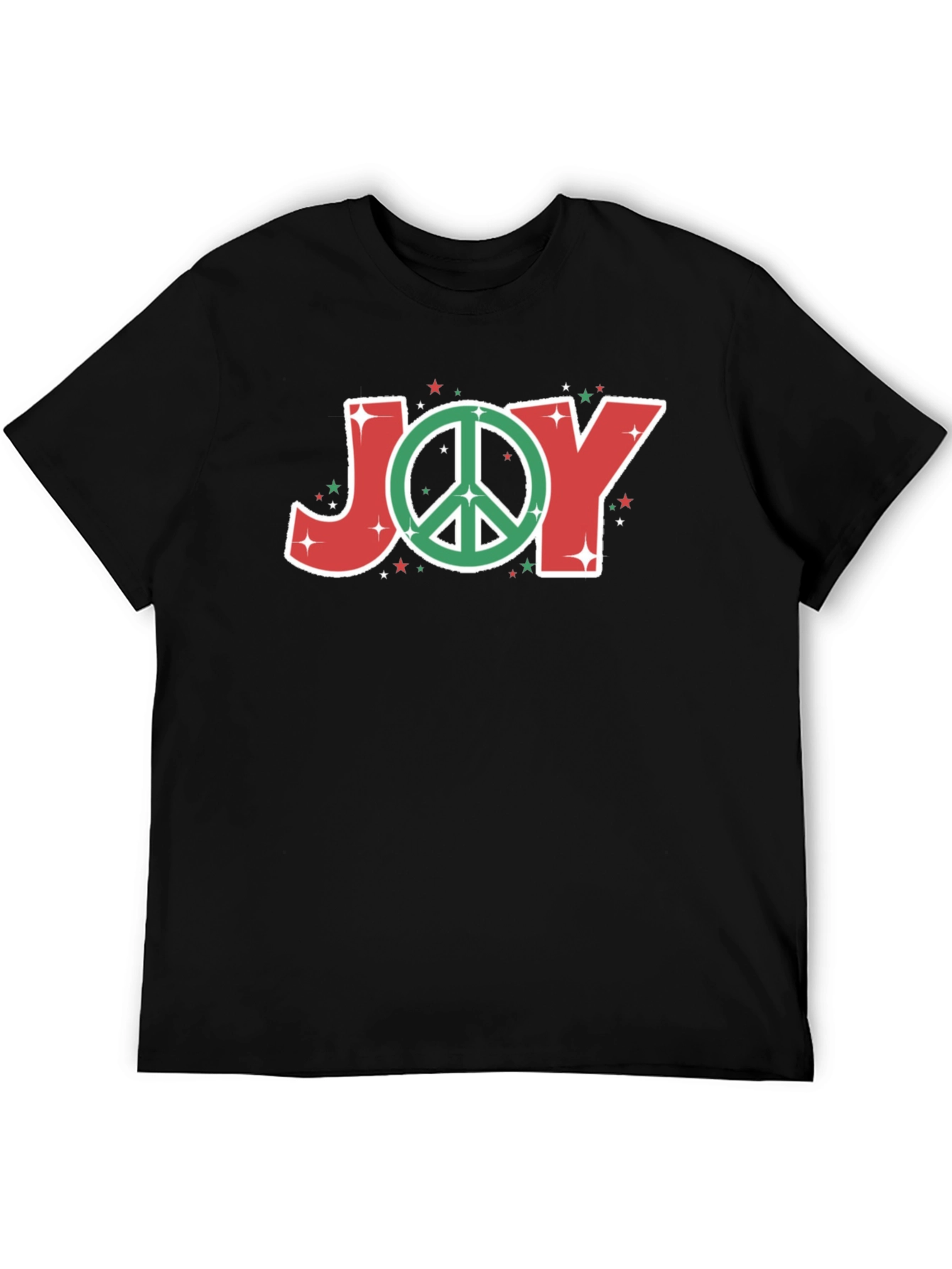 Black Peaceful Joy T-Shirt - Holiday Cheer view 5
