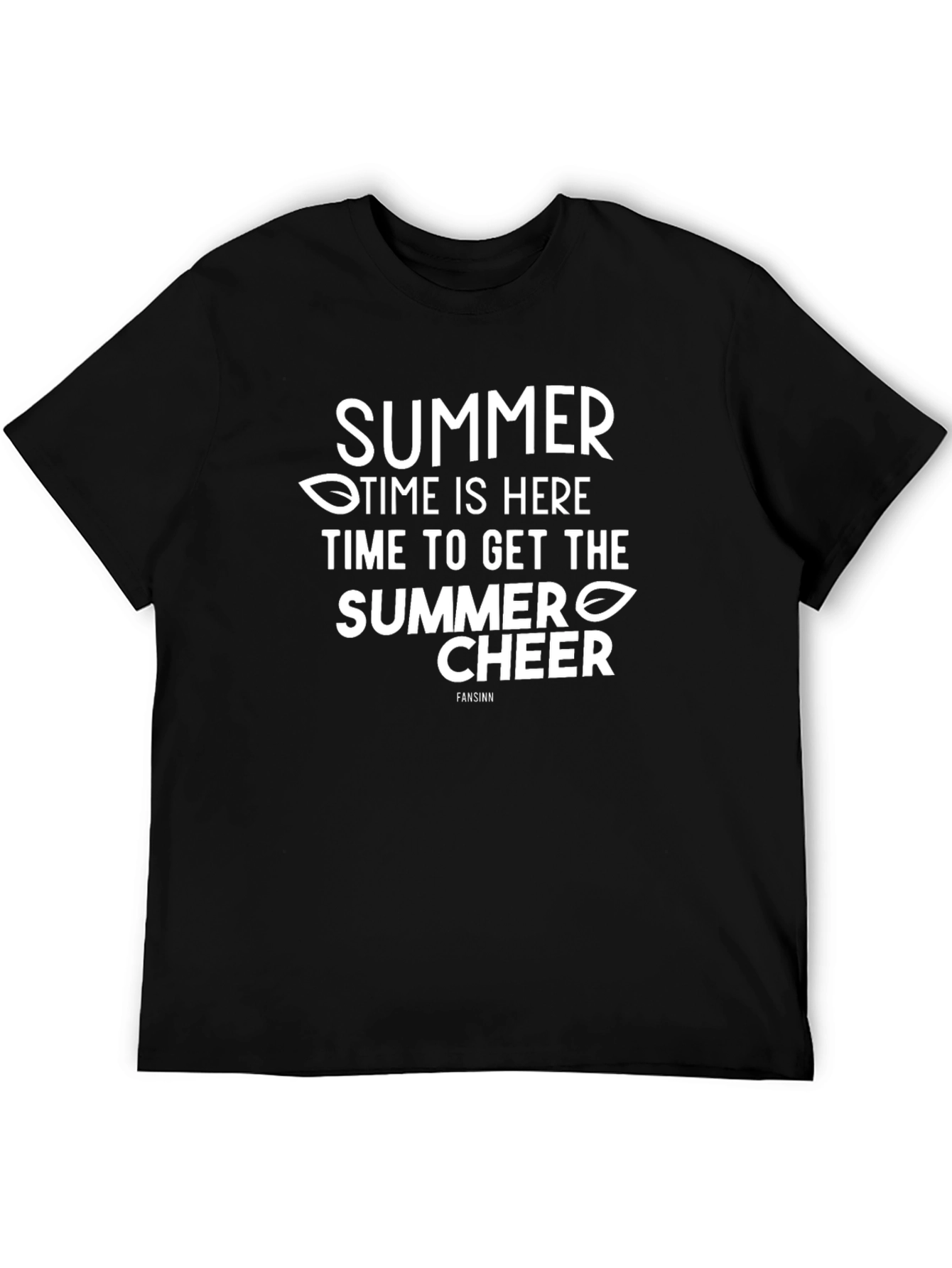 Black Summer Time Cheer Graphic Tee - Black view 5