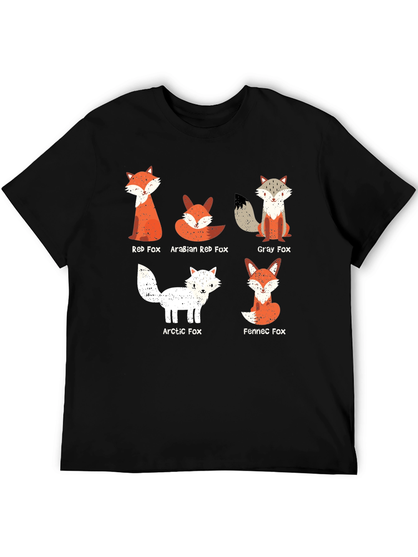 Black Fox Breed Graphic Tee - Men's Black Cotton T-Shirt view 5