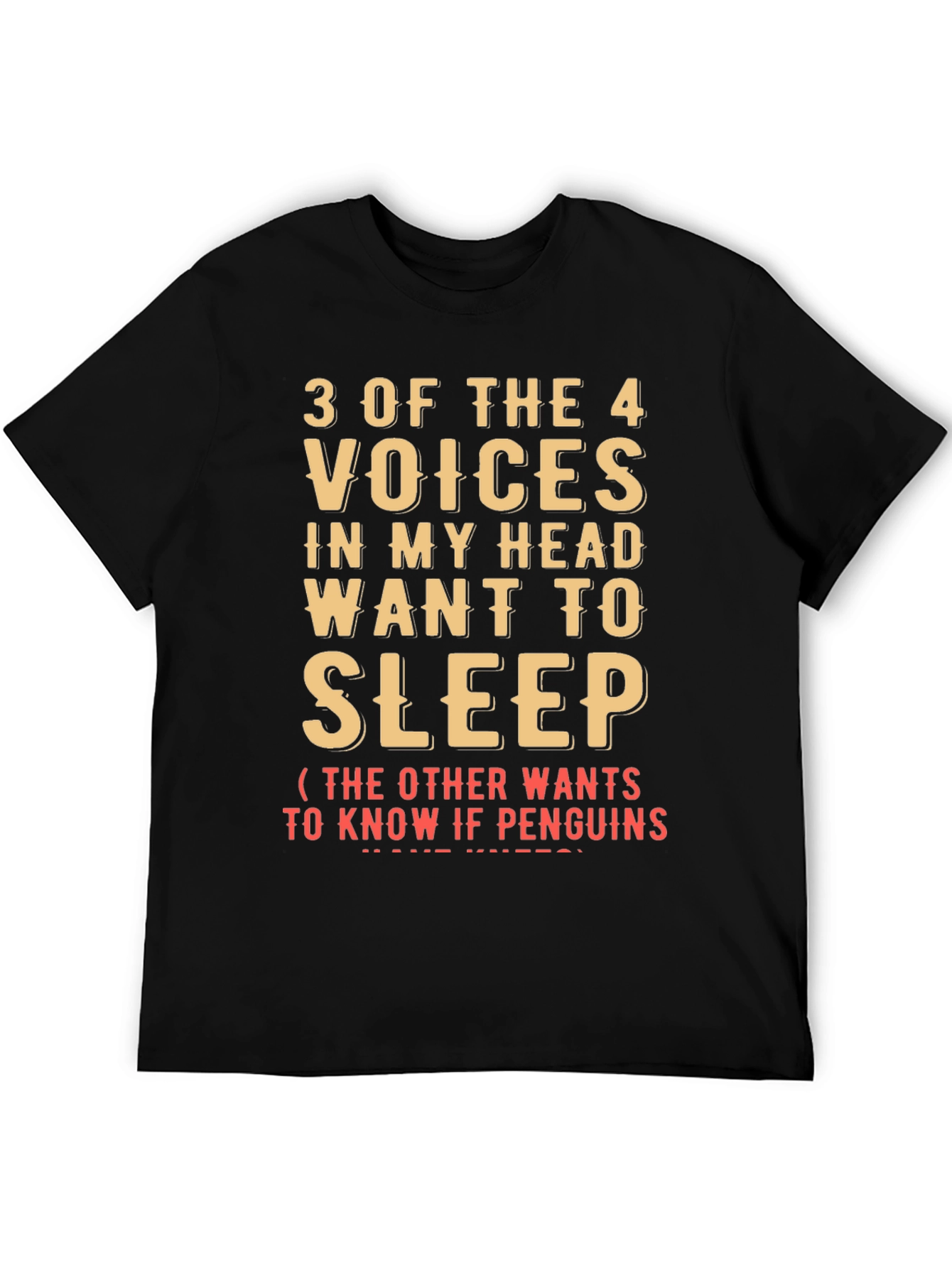 Black Funny 'Voices in My Head' Graphic T-Shirt view 5
