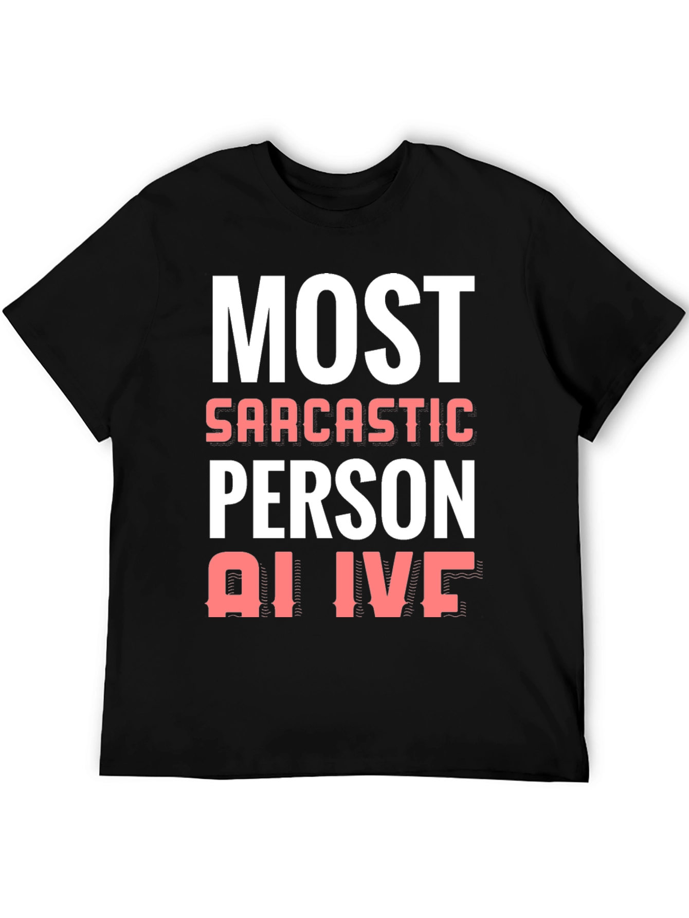 Black Sarcastic Humor Graphic Tee view 5
