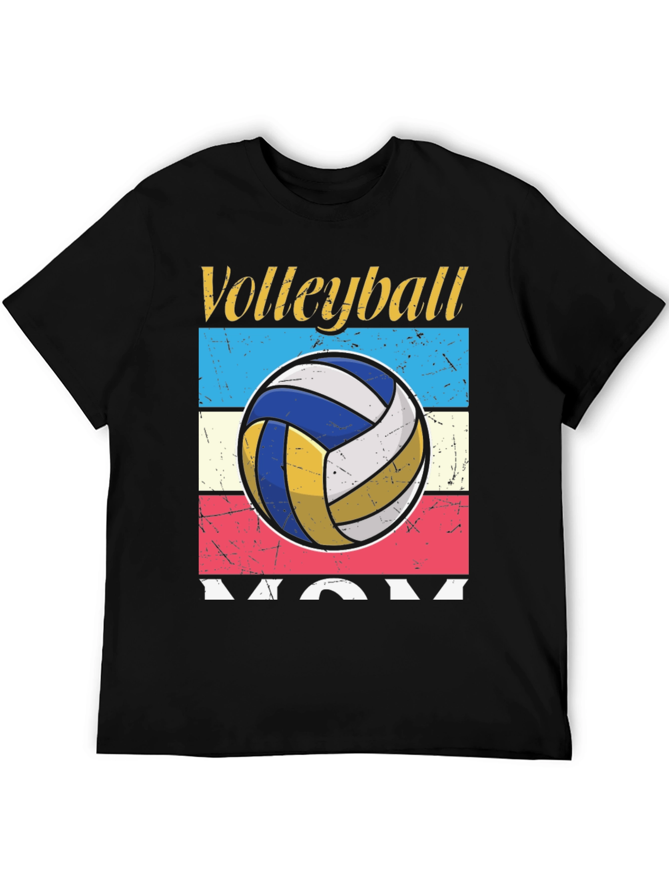 Black Volleyball Mom Graphic Tee view 5