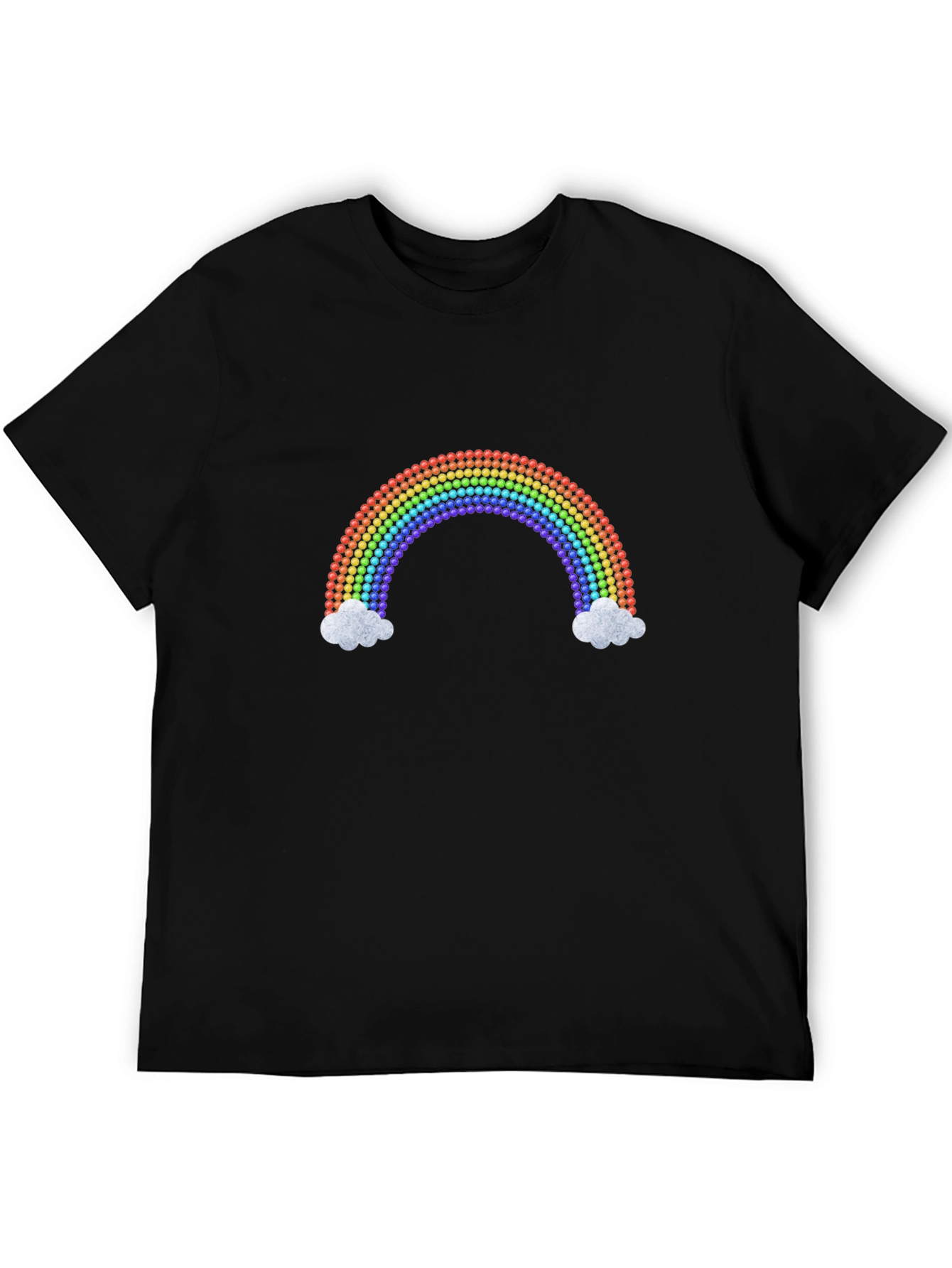 Black Rainbow Graphic Tee - Casual Style view 5
