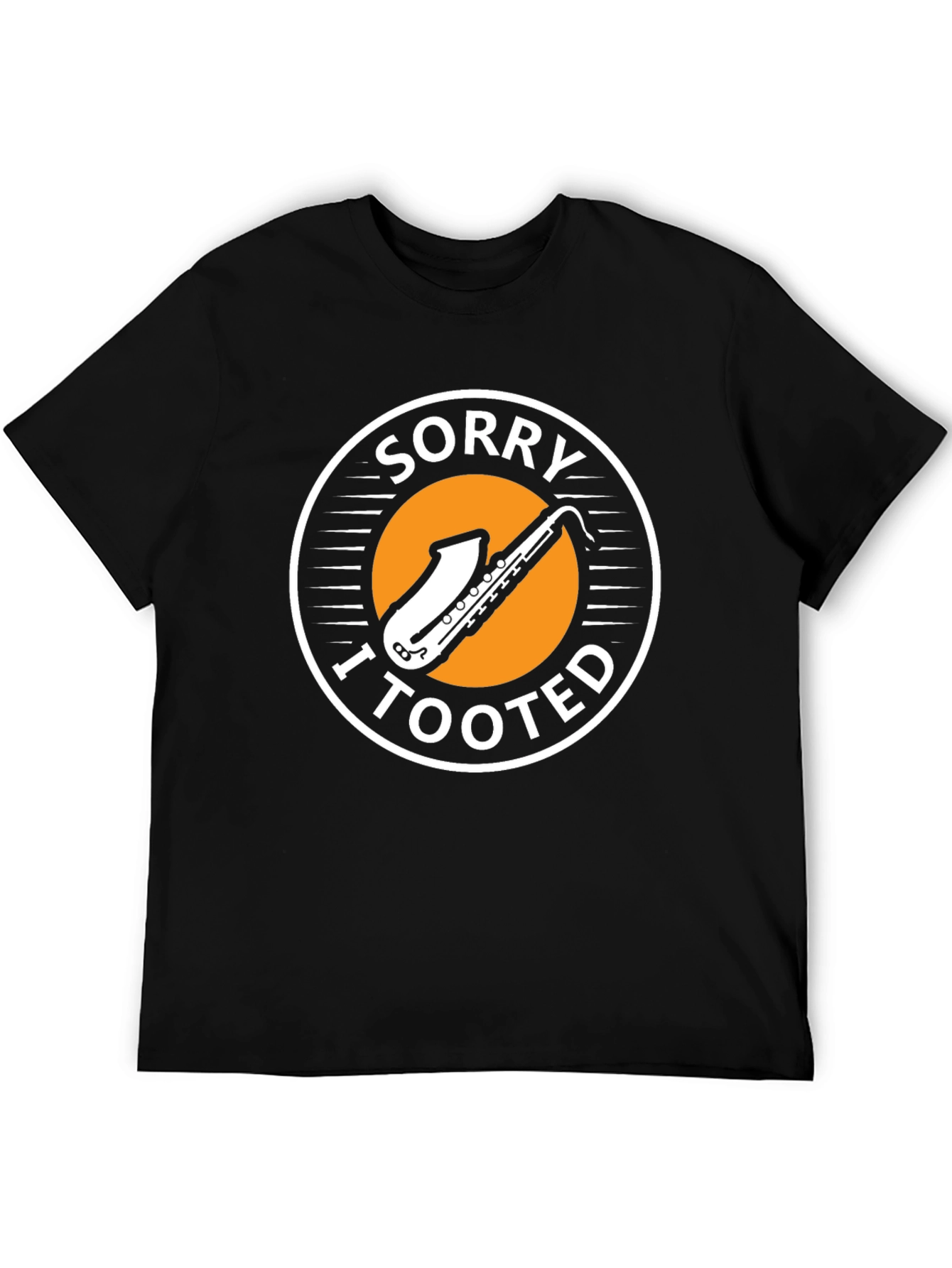 Black Sorry I Tooted T-Shirt - Saxophone Funny Music Tee view 5