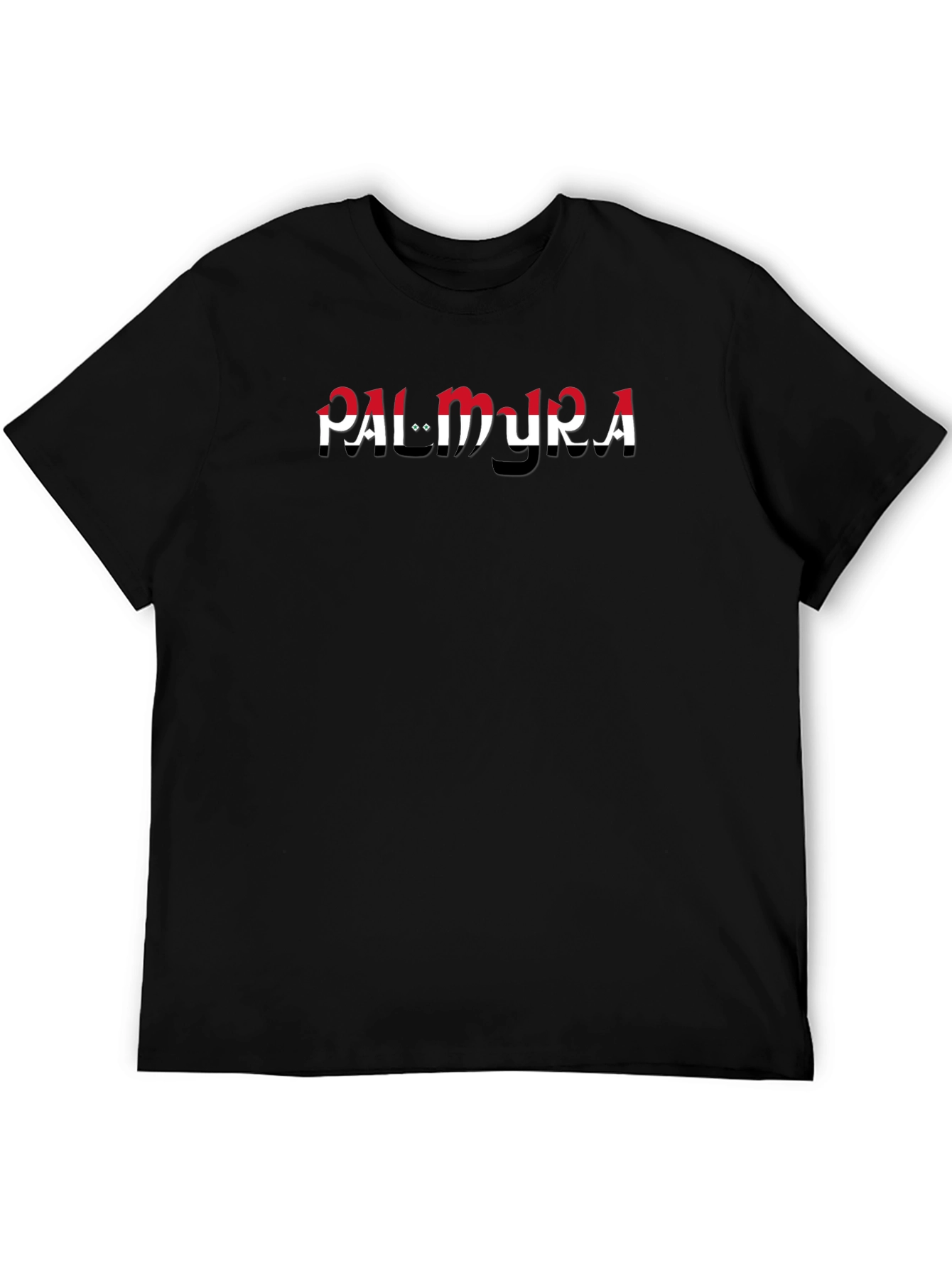Black Palmyra Graphic T-Shirt - Unique Design view 5