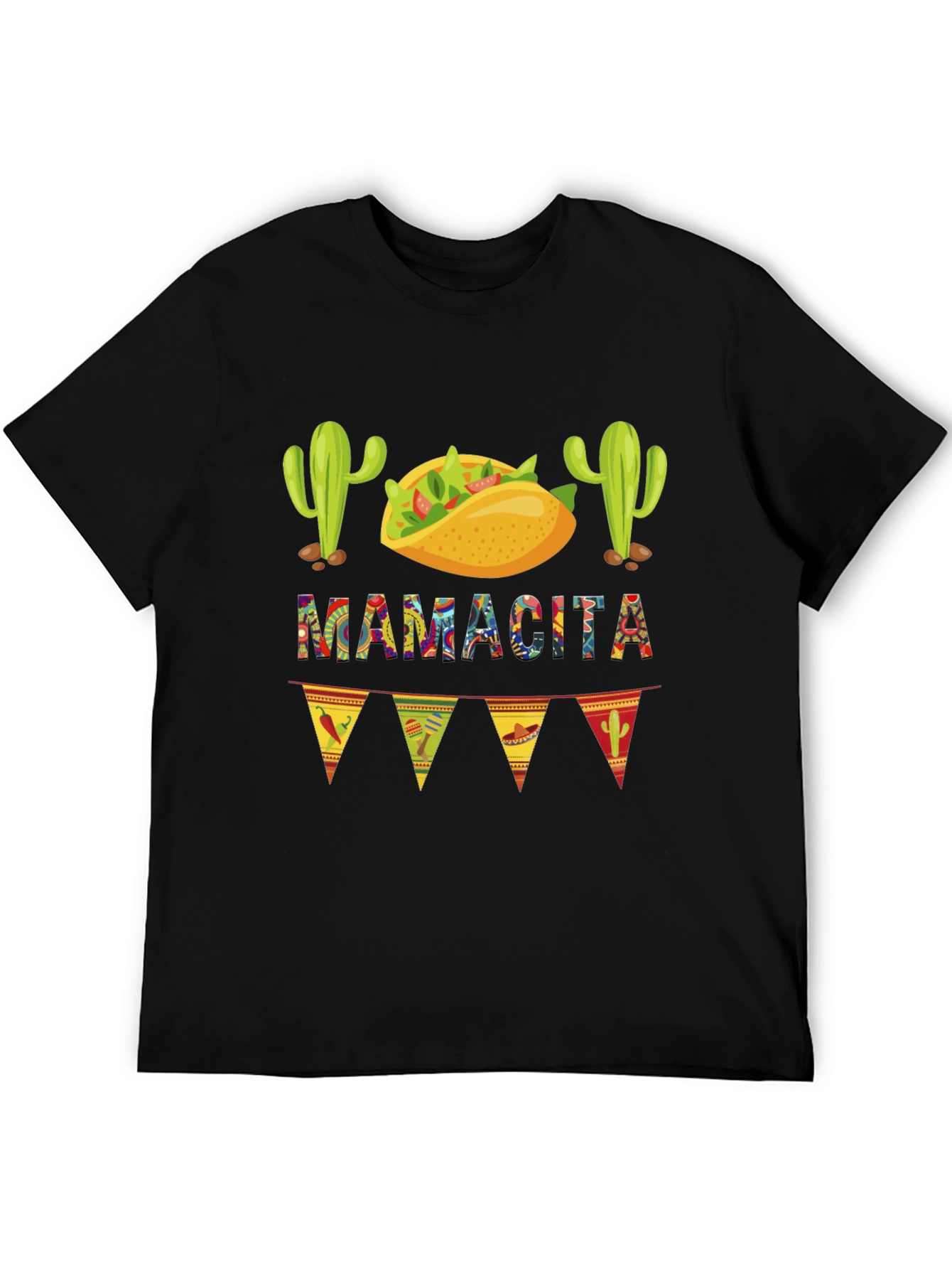 Black Mamacita Taco Fiesta Graphic Tee view 5