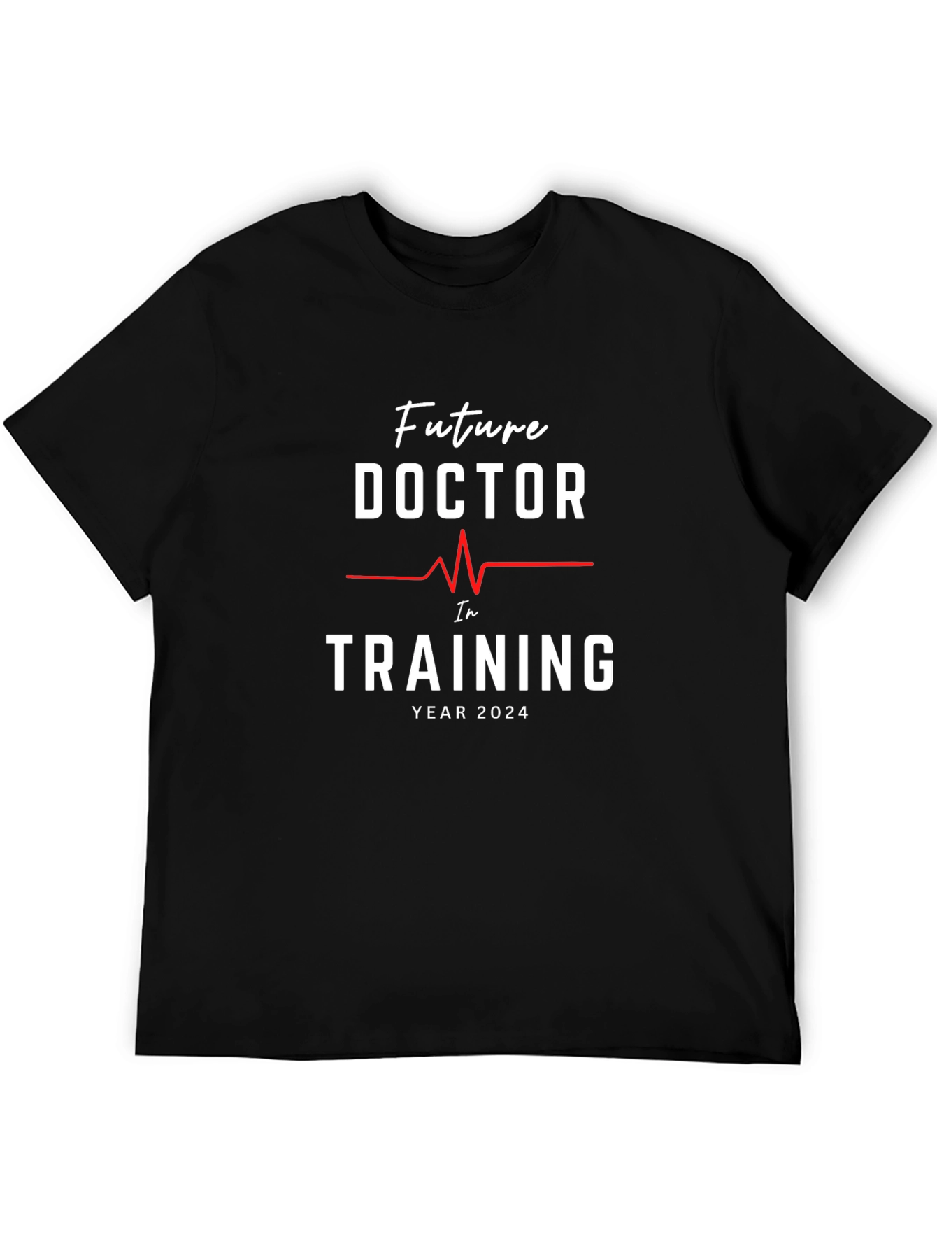 Black Future Doctor in Training 2024 T-Shirt view 5