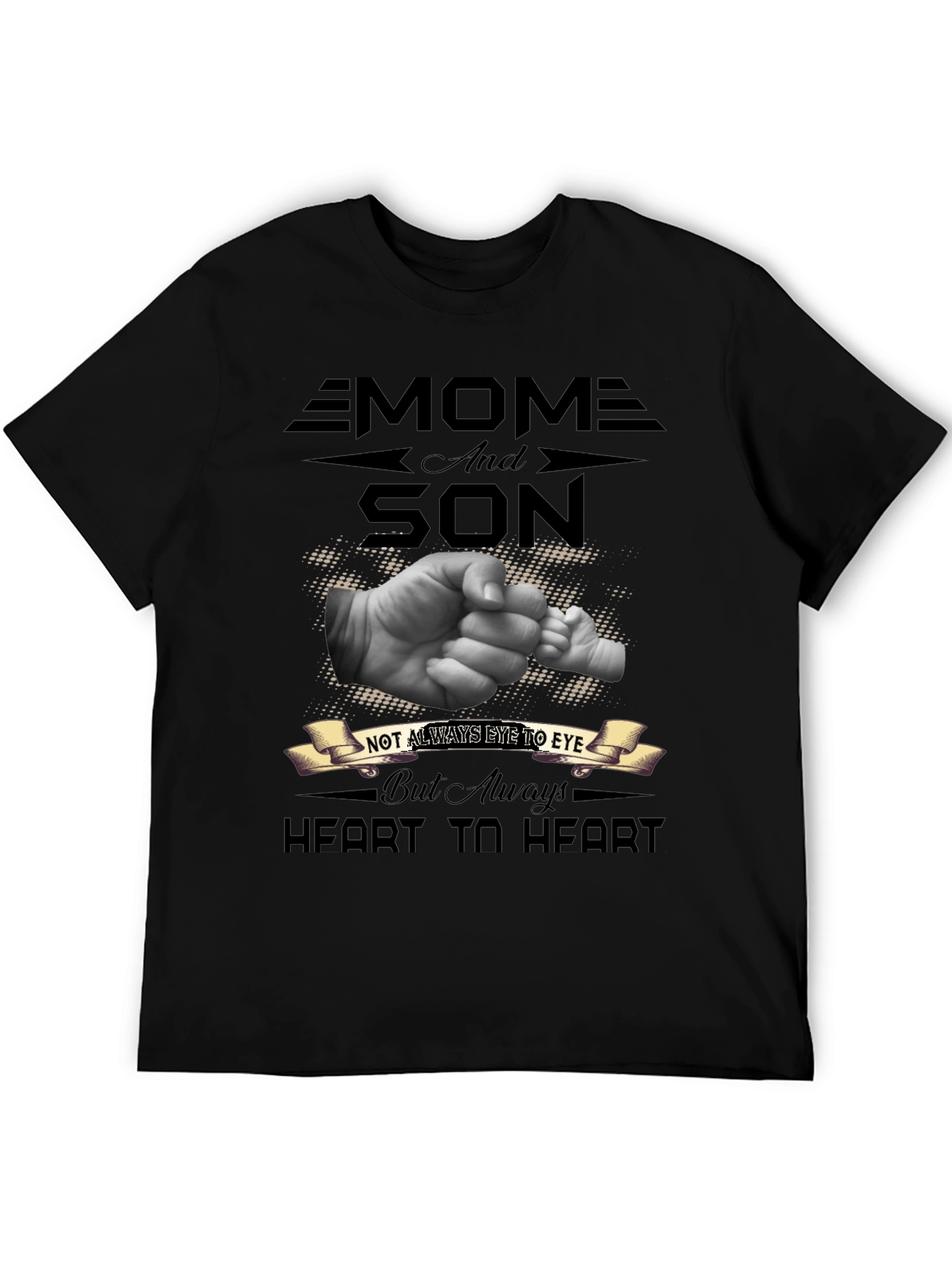 Black Mom and Son Heart to Heart Graphic Tee view 5