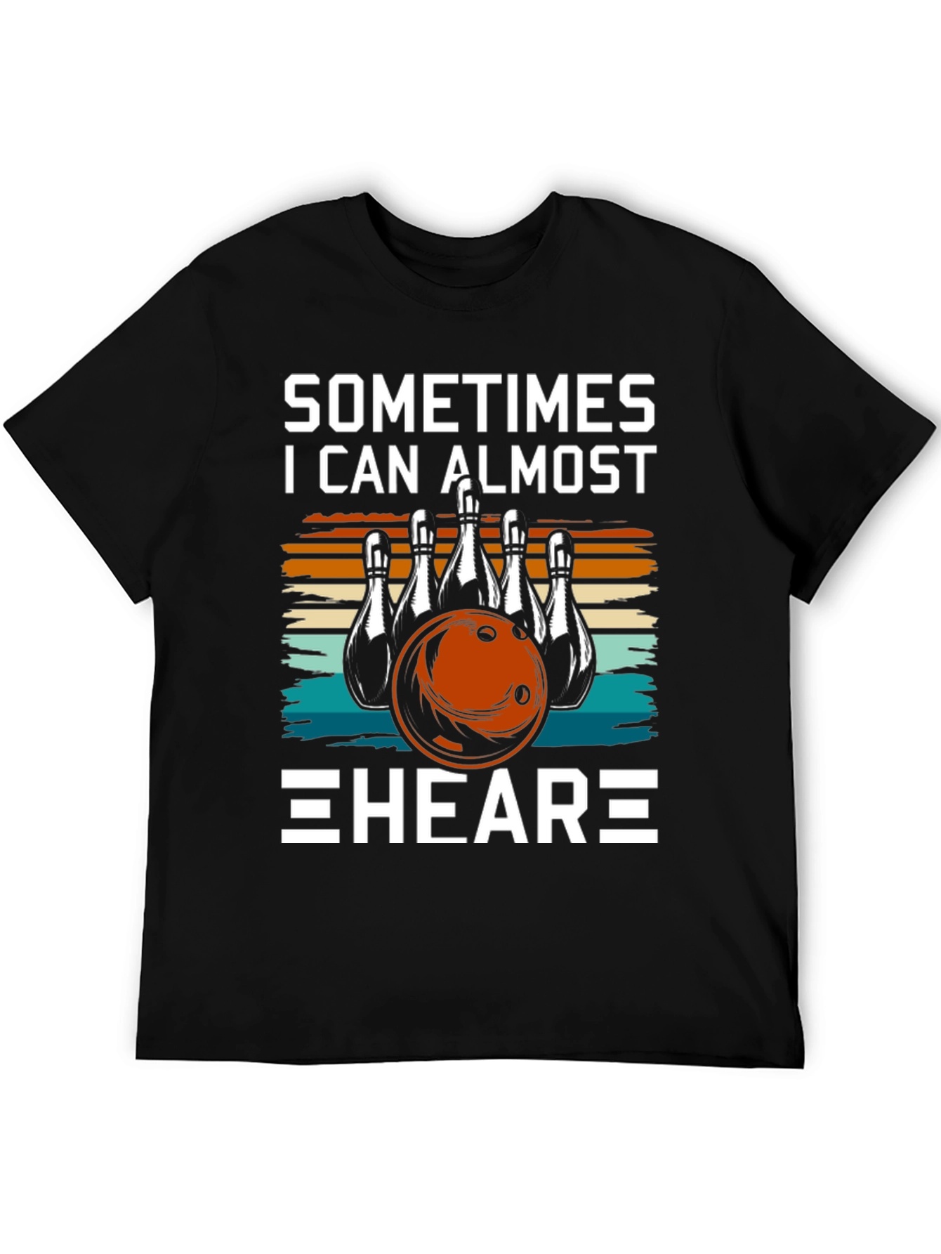 Black Bowling T-Shirt - Sometimes I Can Almost HEAR It! view 5