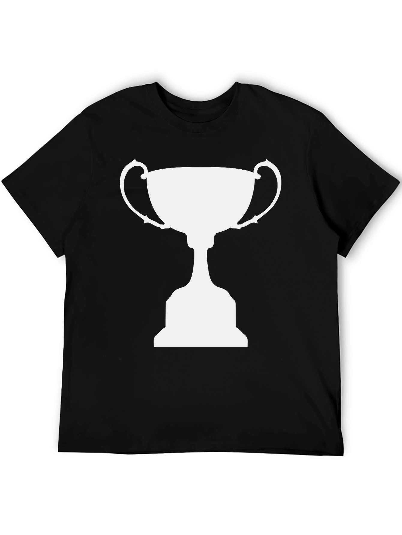 Black Champion Trophy Graphic Tee - Black Cotton T-Shirt view 5