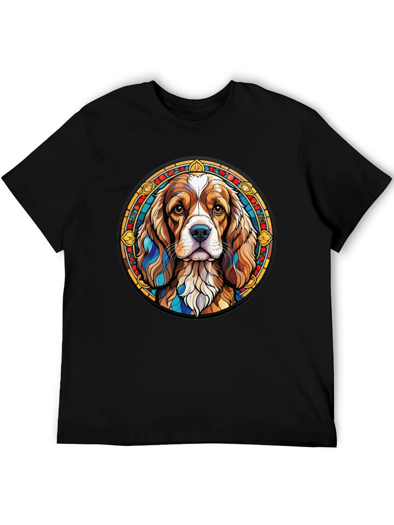 Black Dog Breed Graphic Tee - Stylish Round Design view 5