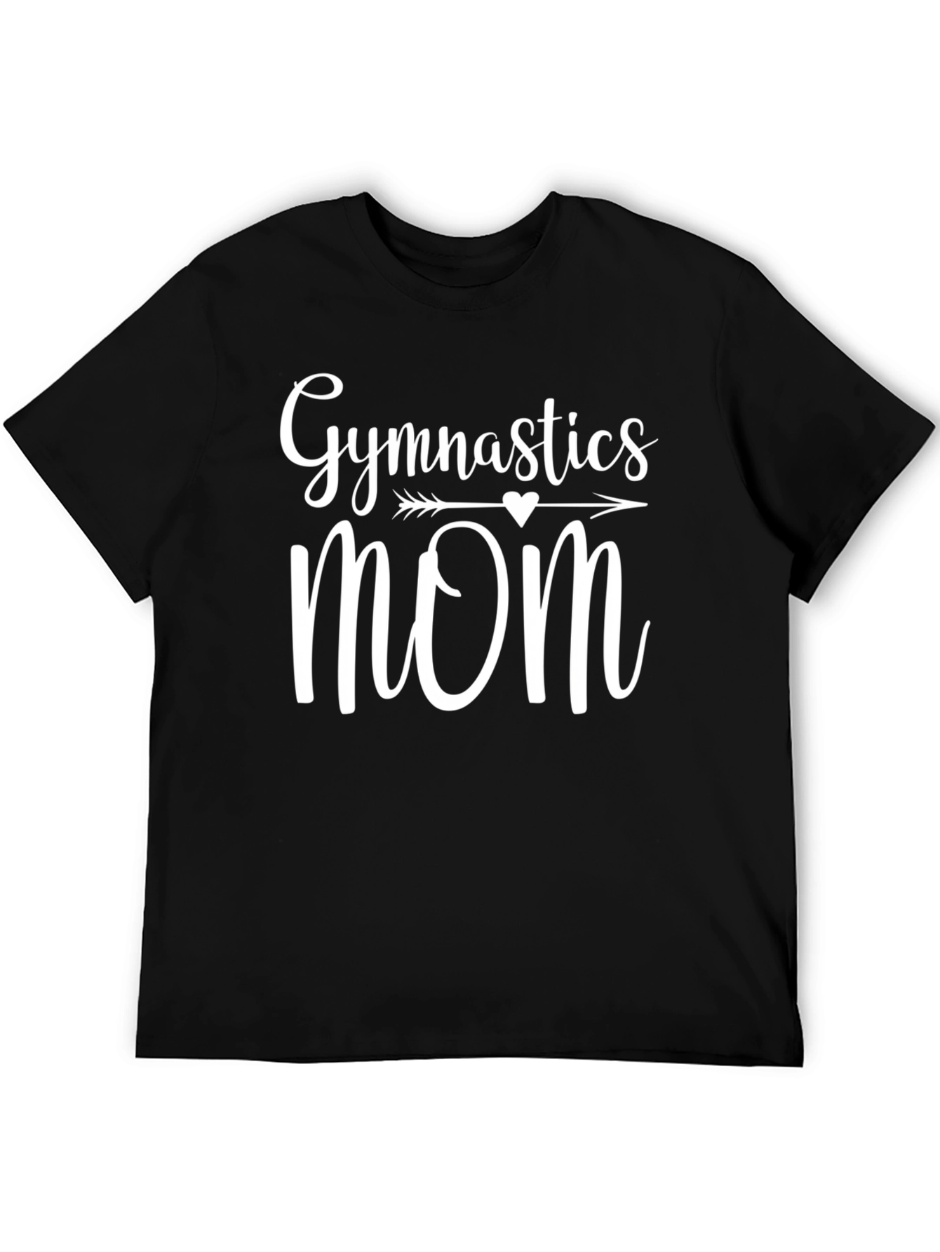 Black Gymnastics Mom Graphic T-Shirt view 5