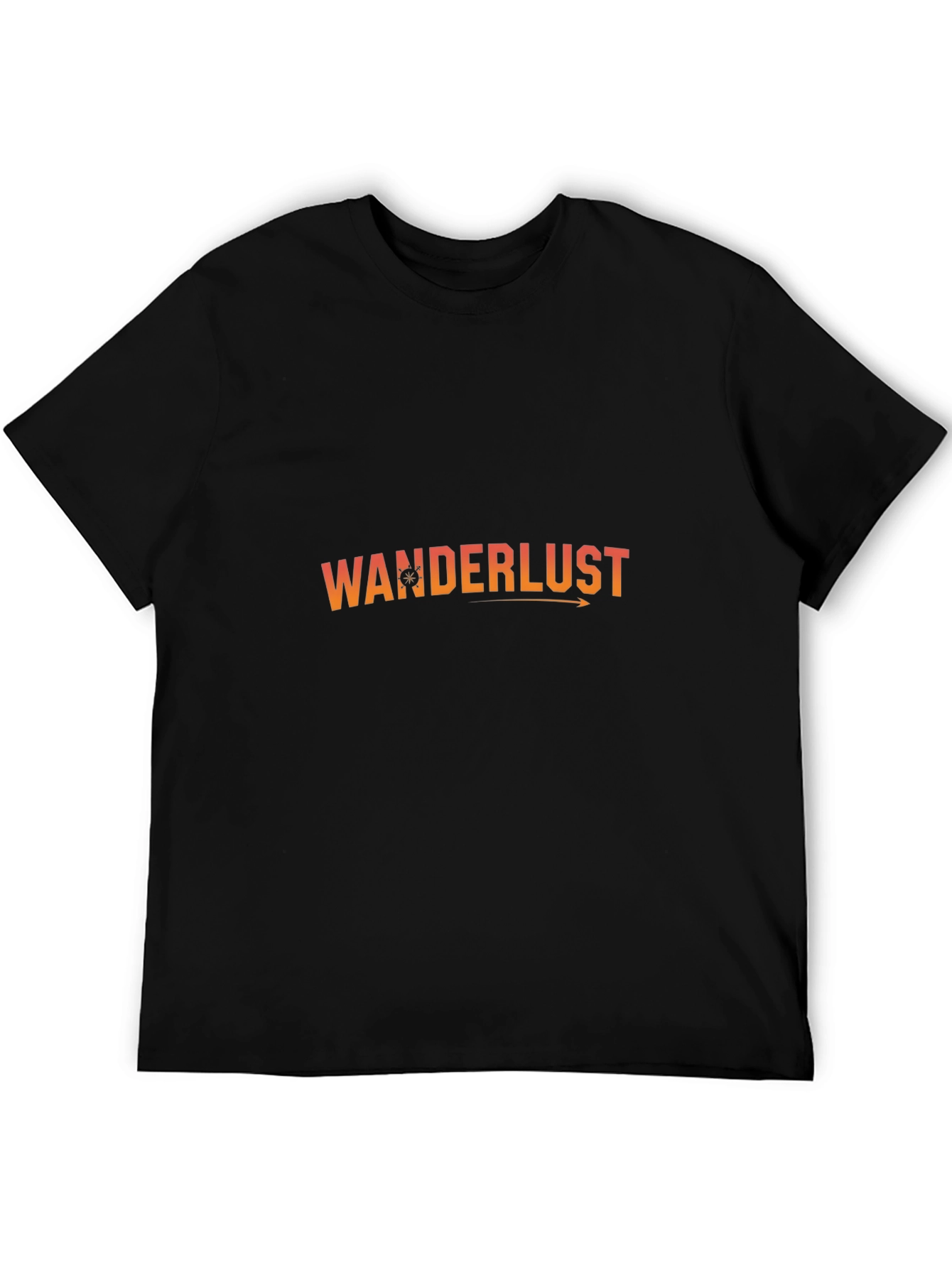 Black Wanderlust Graphic Black T-Shirt view 5