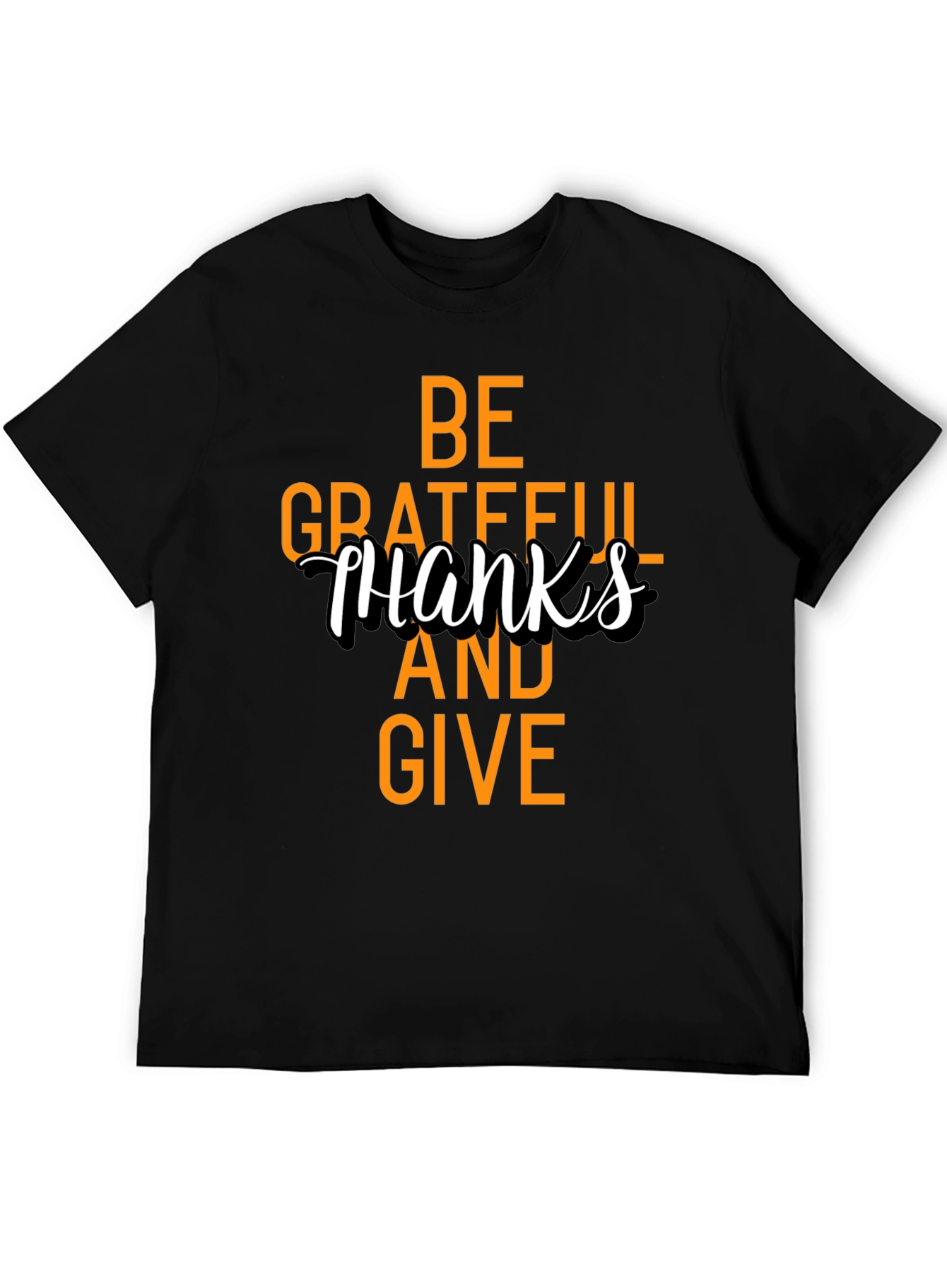 Black Grateful Thanksgiving T-Shirt view 5