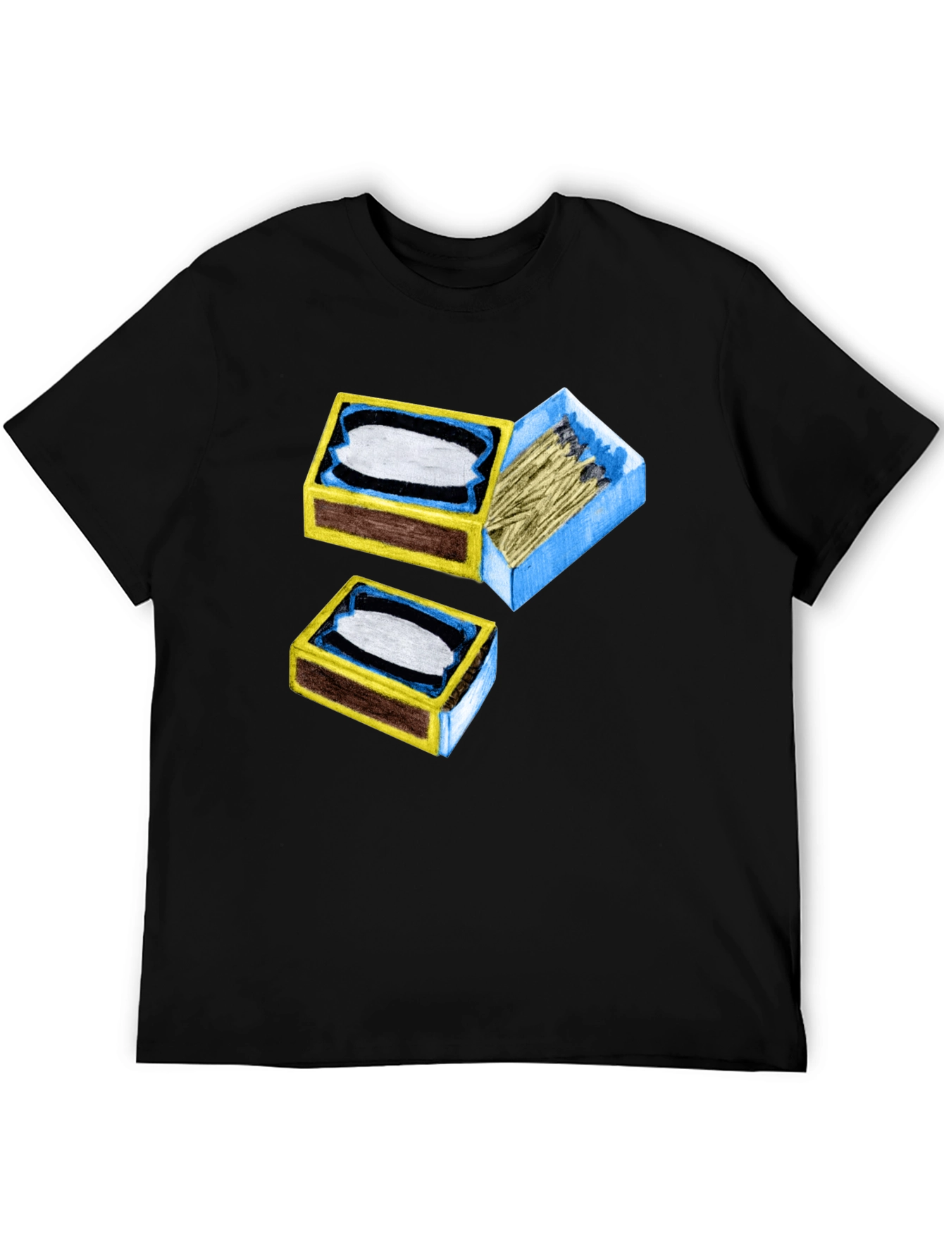 Black Matchbox Graphic Tee - Unique Design view 5