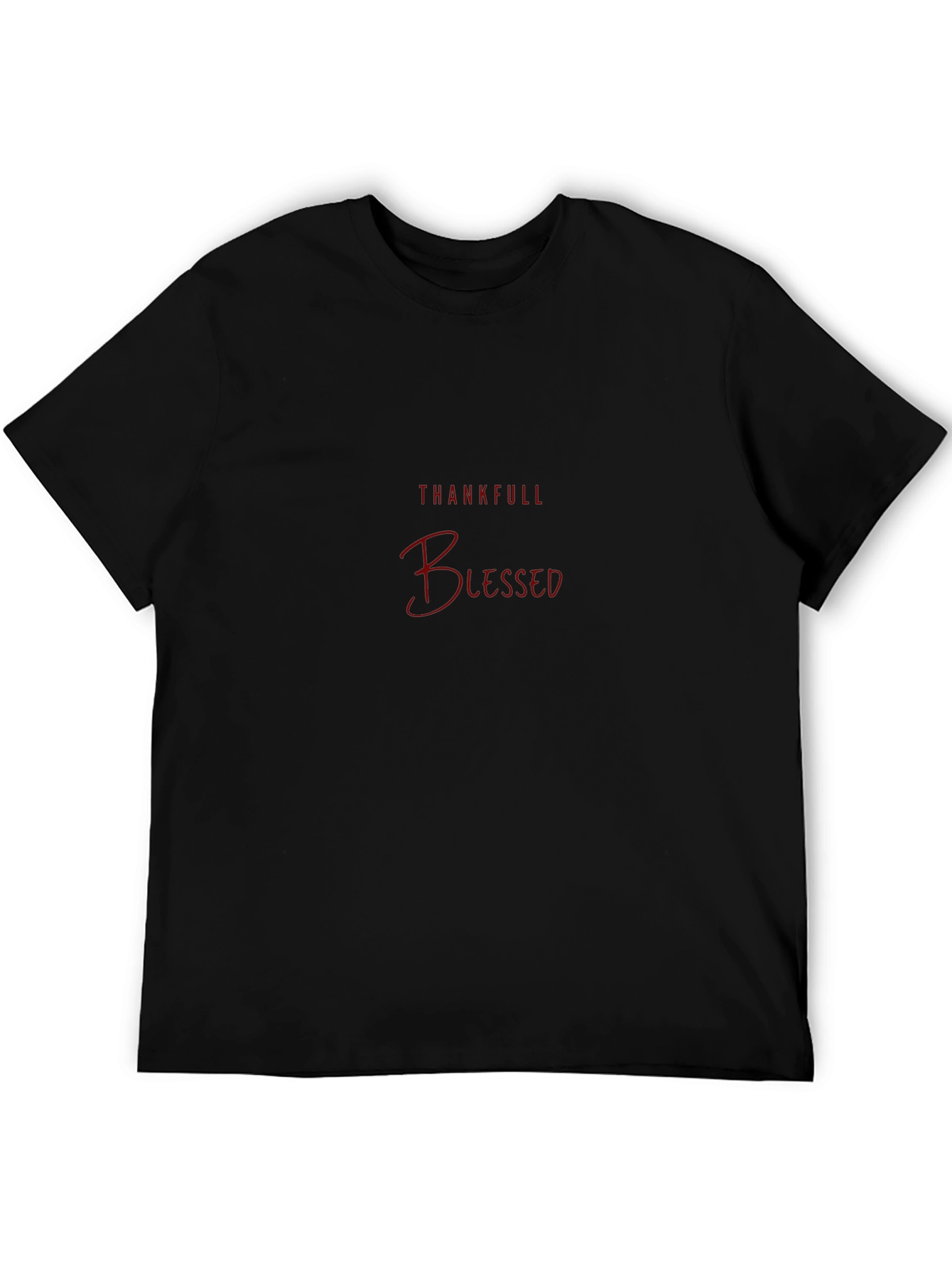 Black Thankful Blessed Black Tee view 5