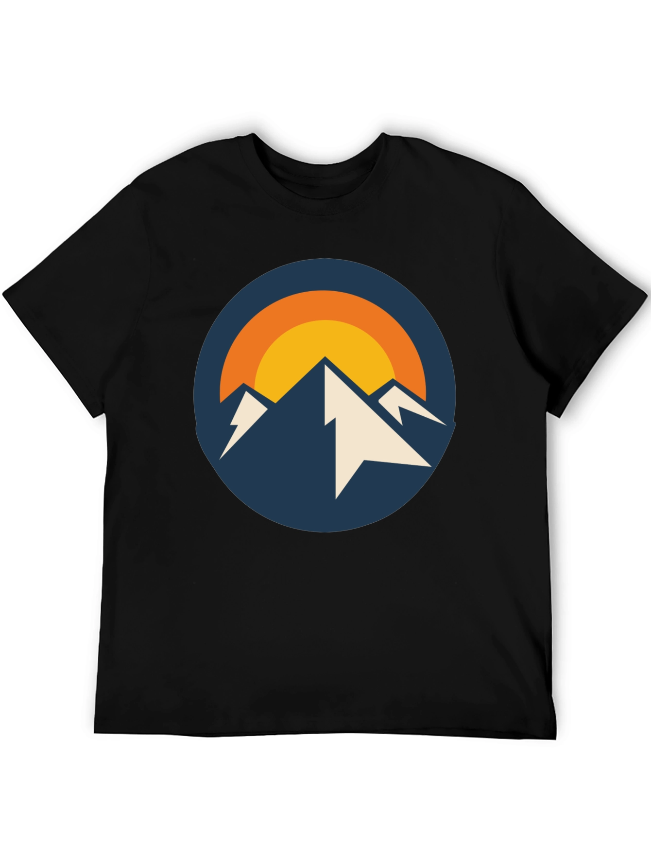 Black Mountain Peak Graphic Tee - Black view 5