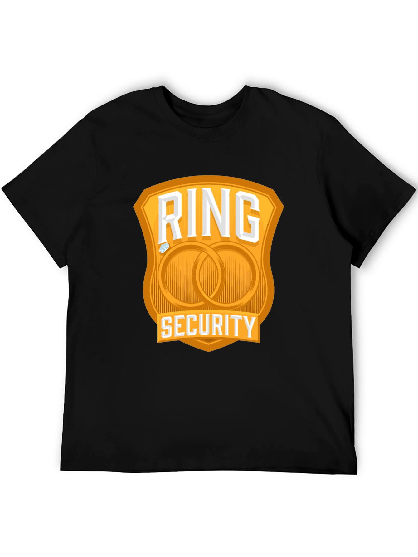 Black Ring Security Wedding T-Shirt view 5